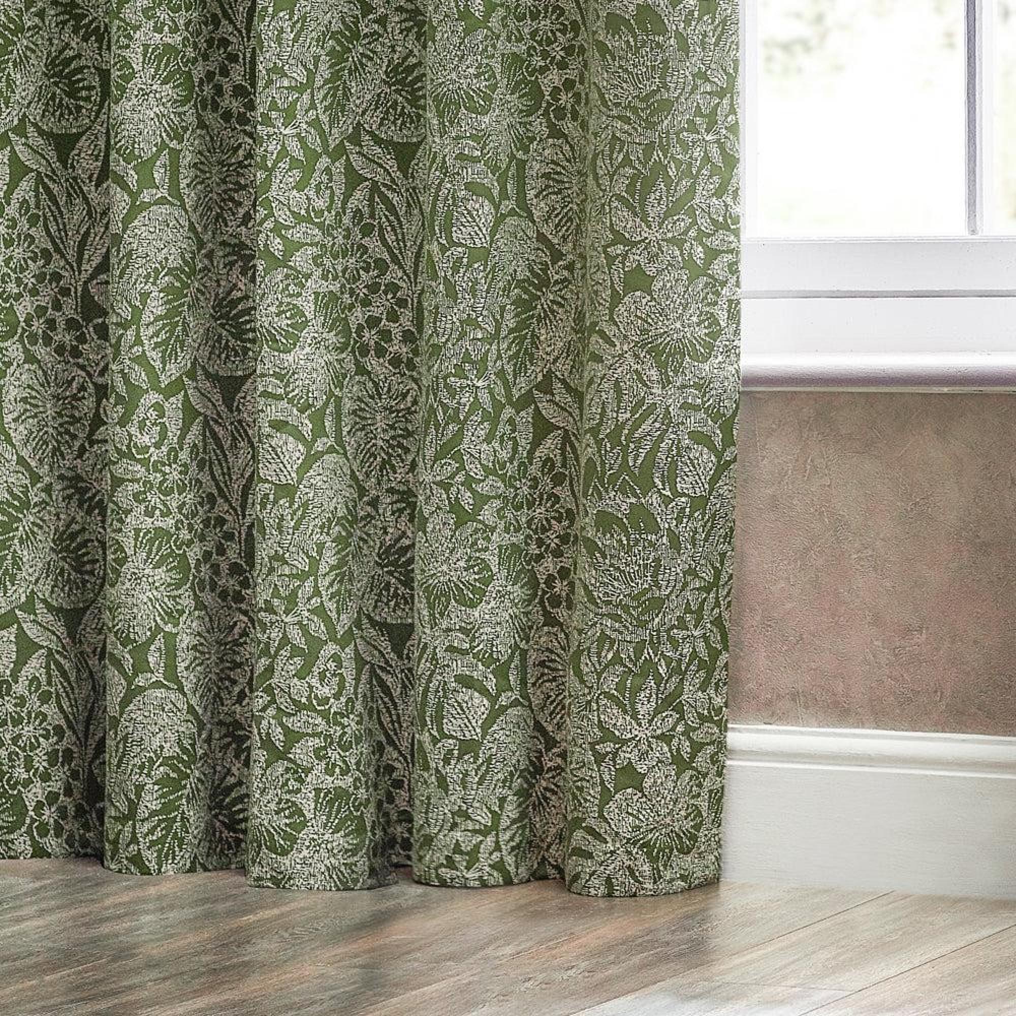 Wylder Bali Olive Eyelet Curtains