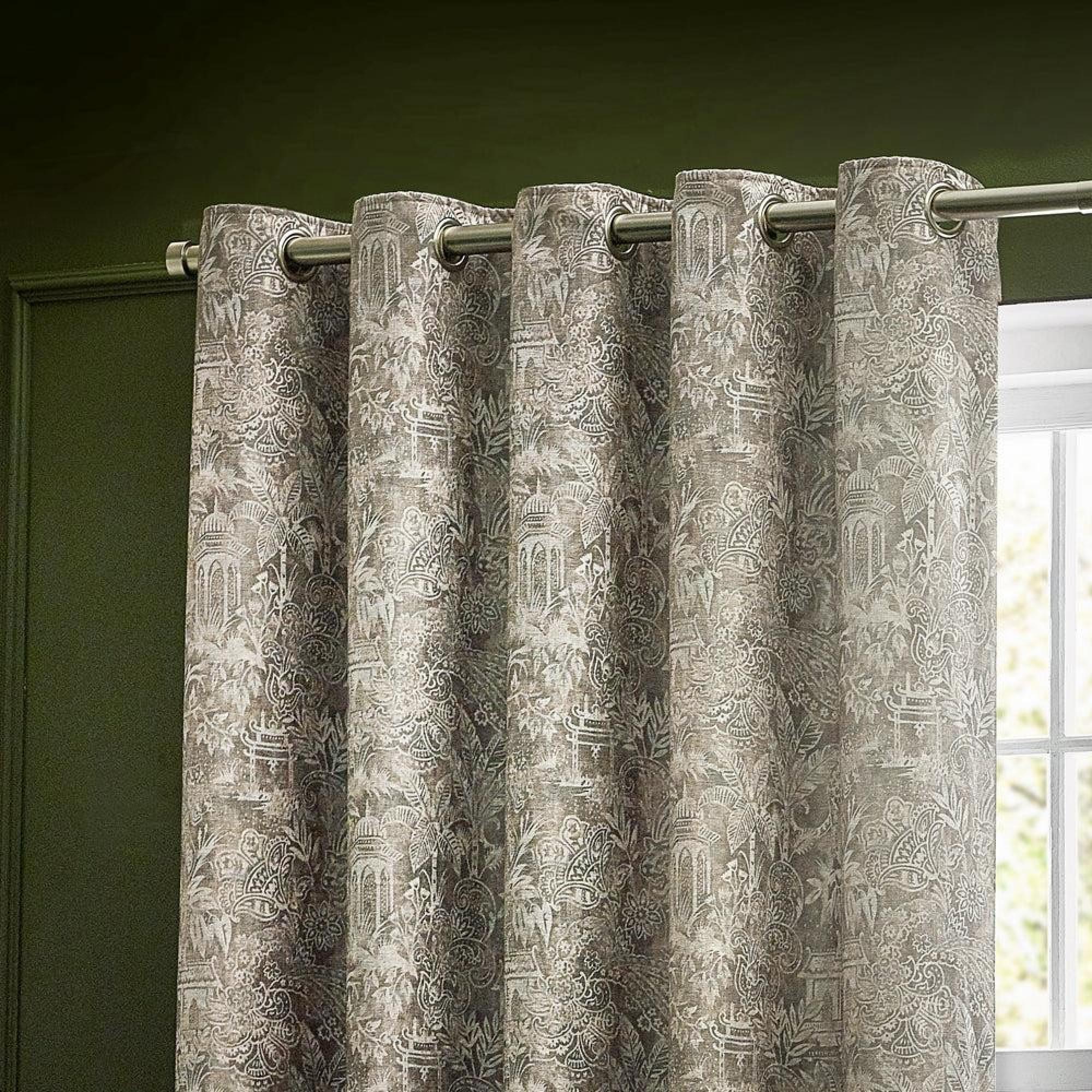 Wylder Bengal Linen Eyelet Curtains