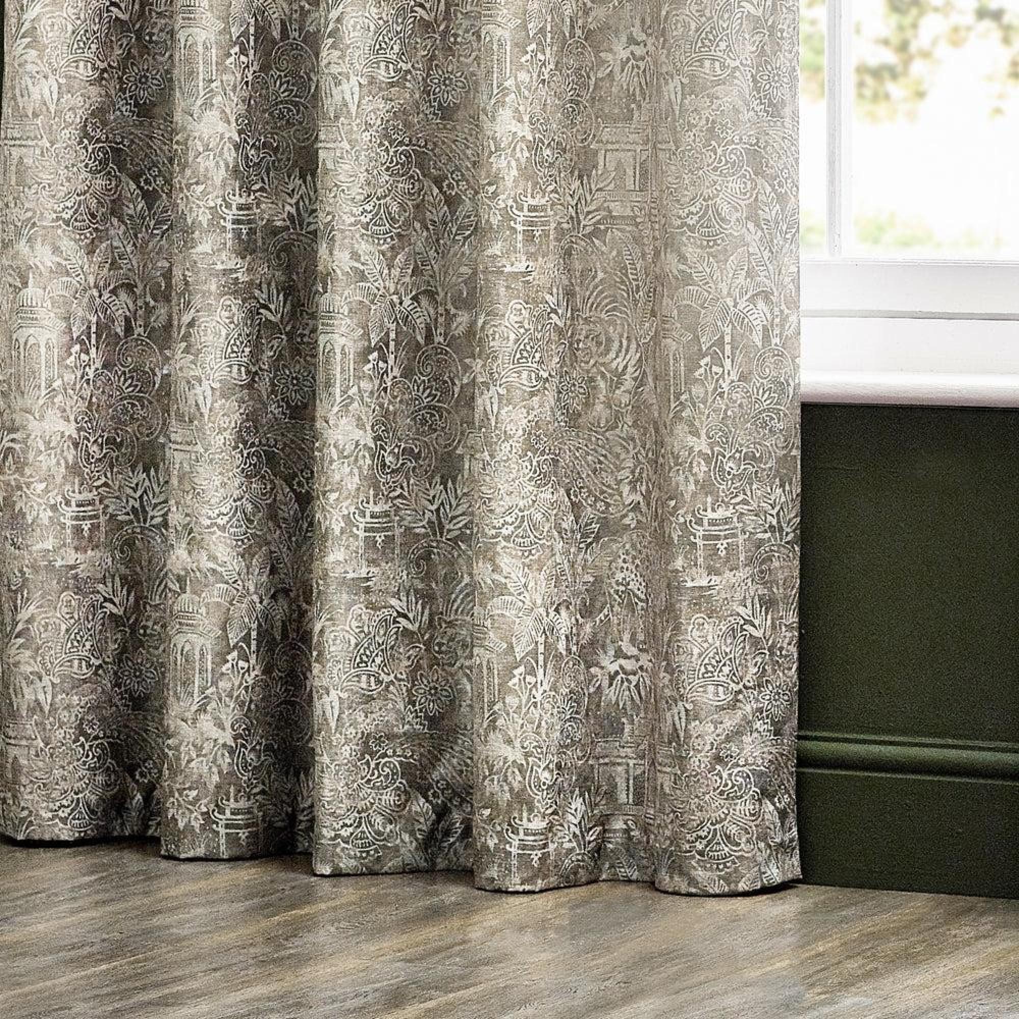 Wylder Bengal Linen Eyelet Curtains