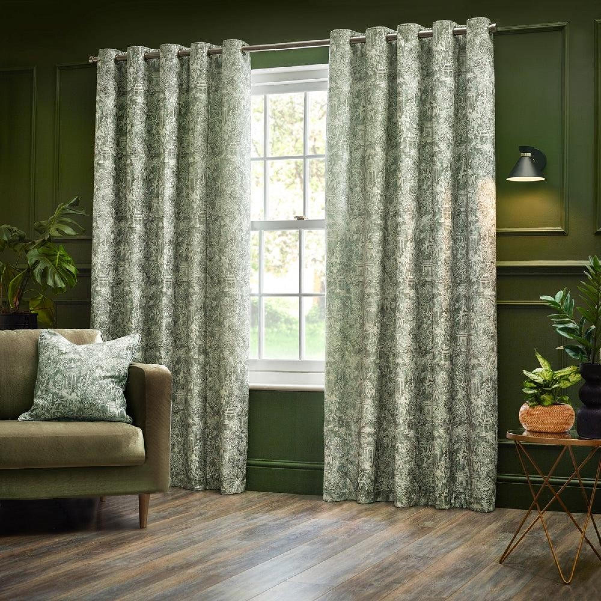 Wylder Bengal Sage Eyelet Curtains