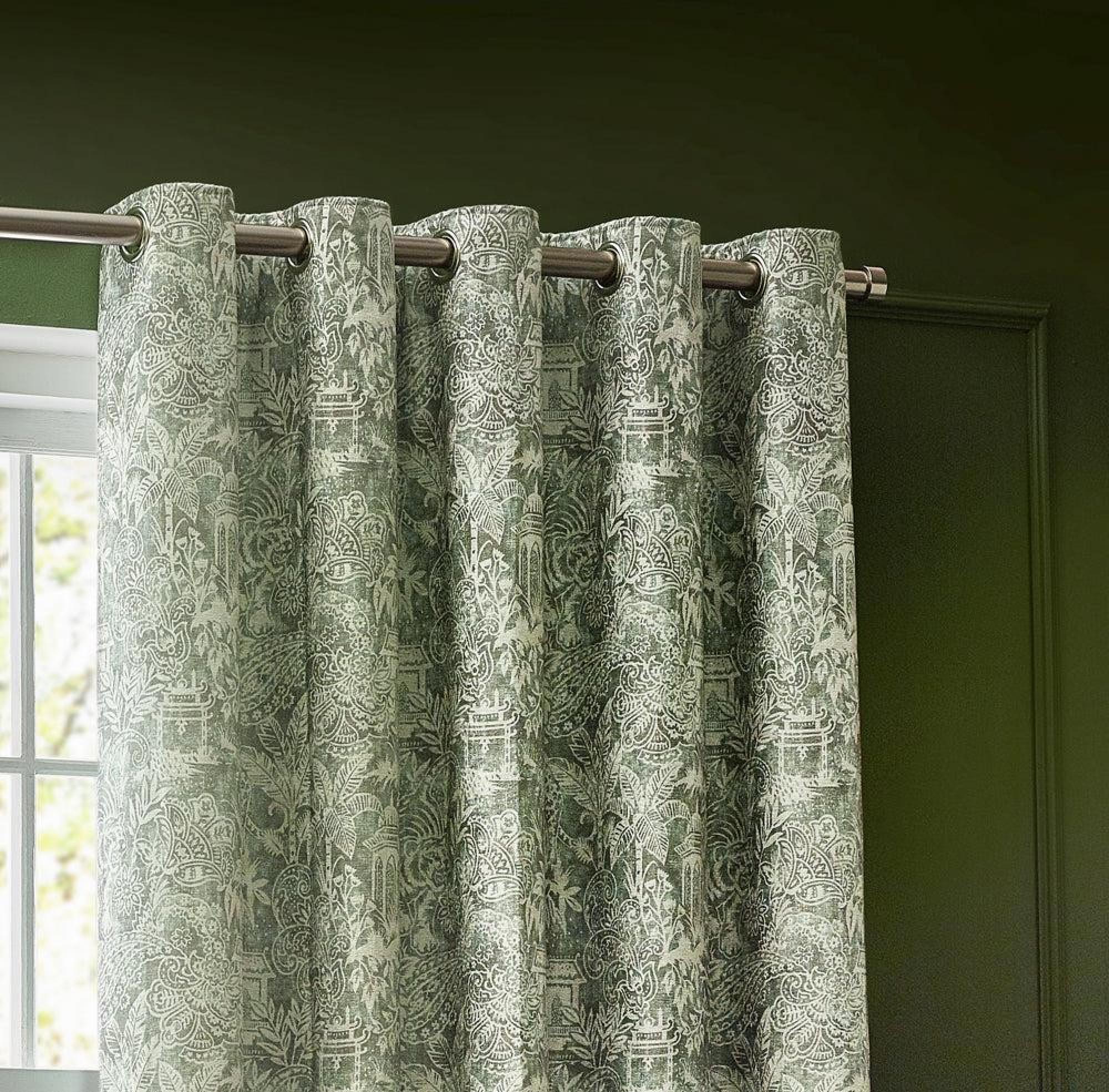 Wylder Bengal Sage Eyelet Curtains