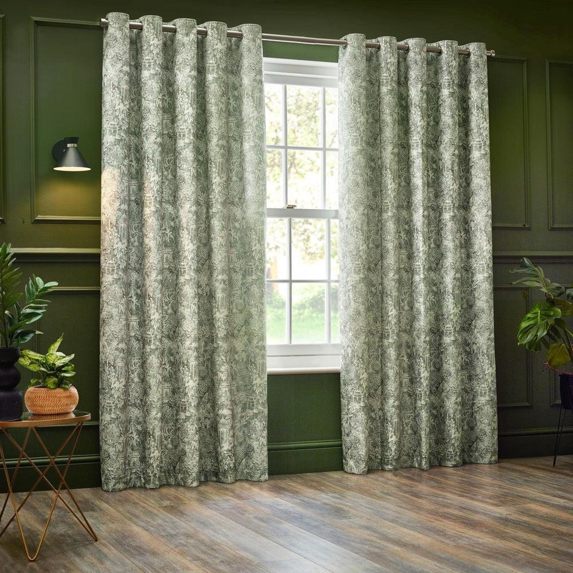 Wylder Bengal Sage Eyelet Curtains