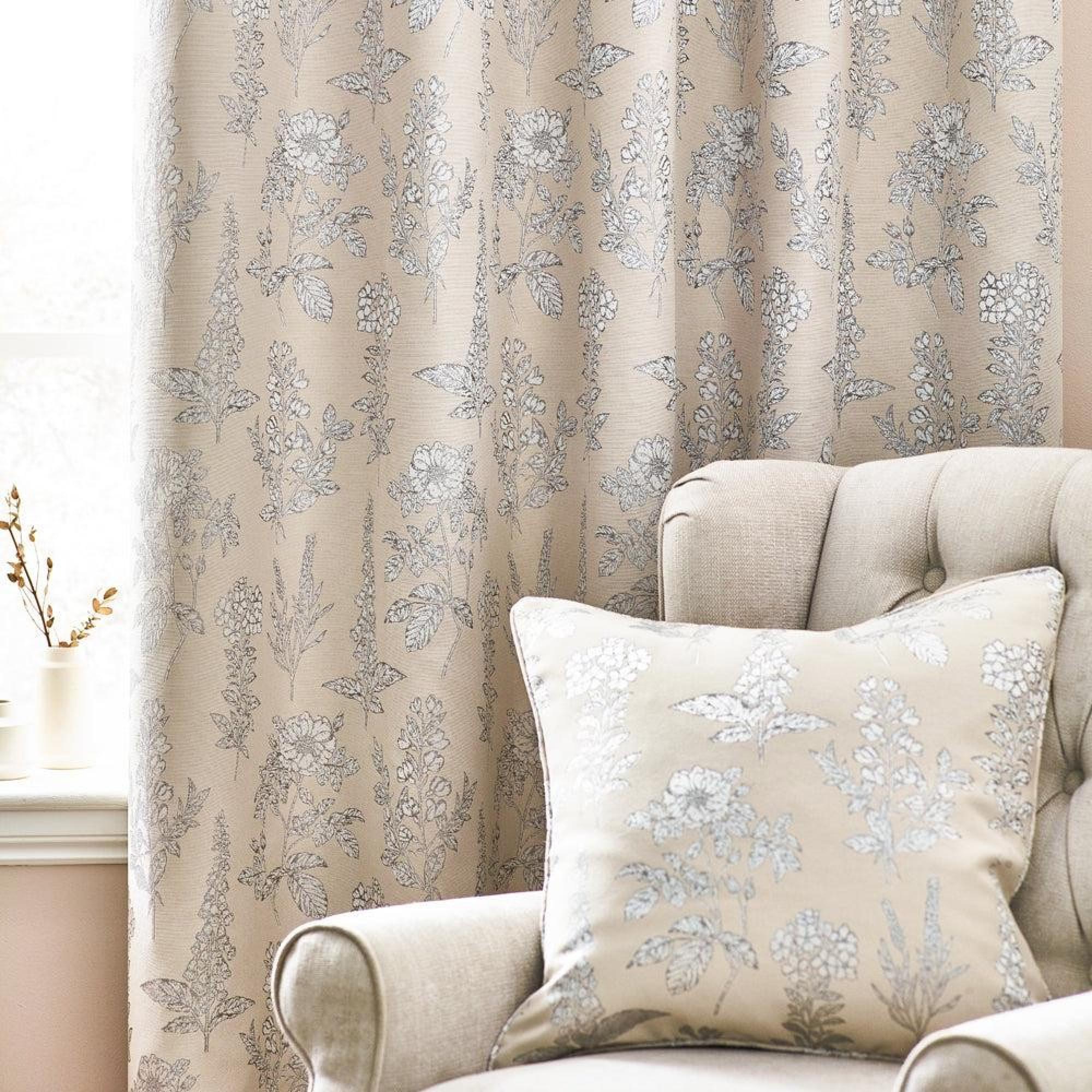 Wylder Sophia Natural Room Darkening Eyelet Curtains