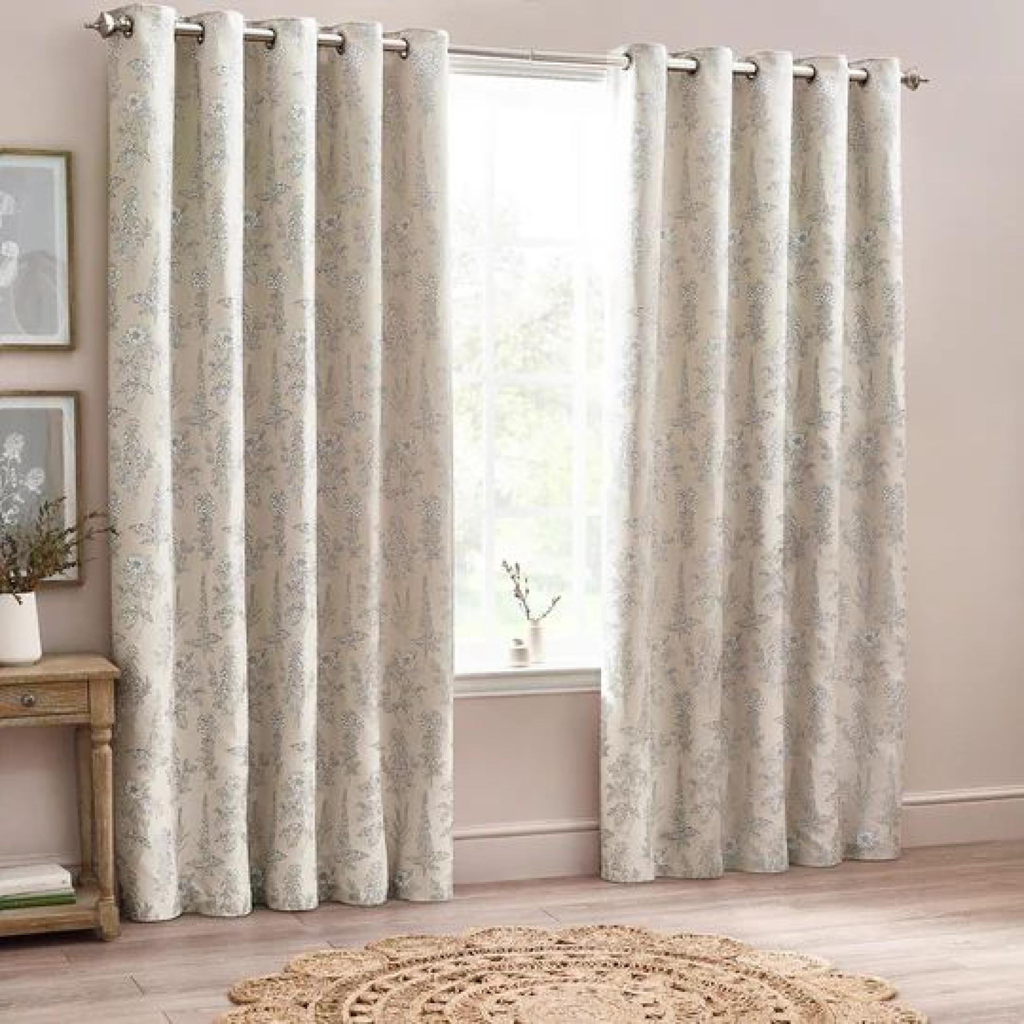 Wylder Sophia Natural Room Darkening Eyelet Curtains