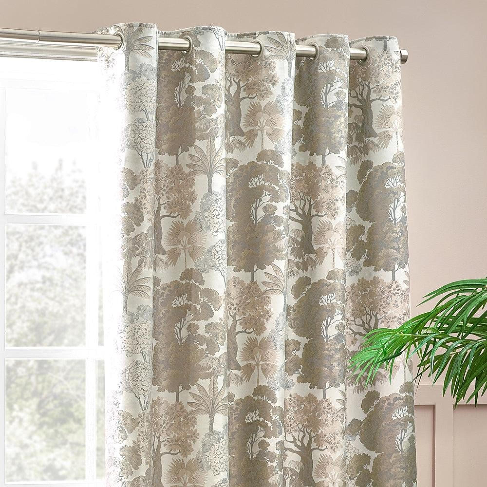 Wylder Woodlands Natural Room Darkening Eyelet Curtains