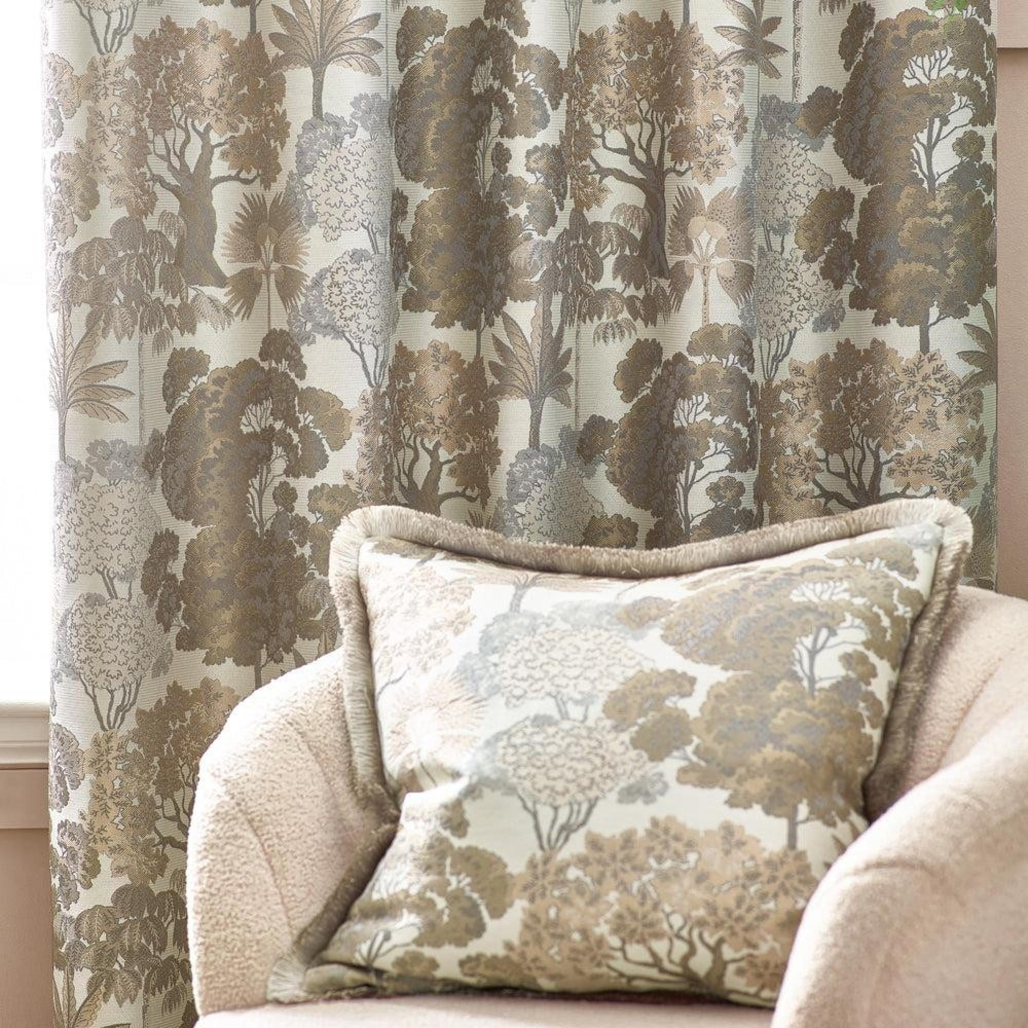Wylder Woodlands Natural Room Darkening Eyelet Curtains