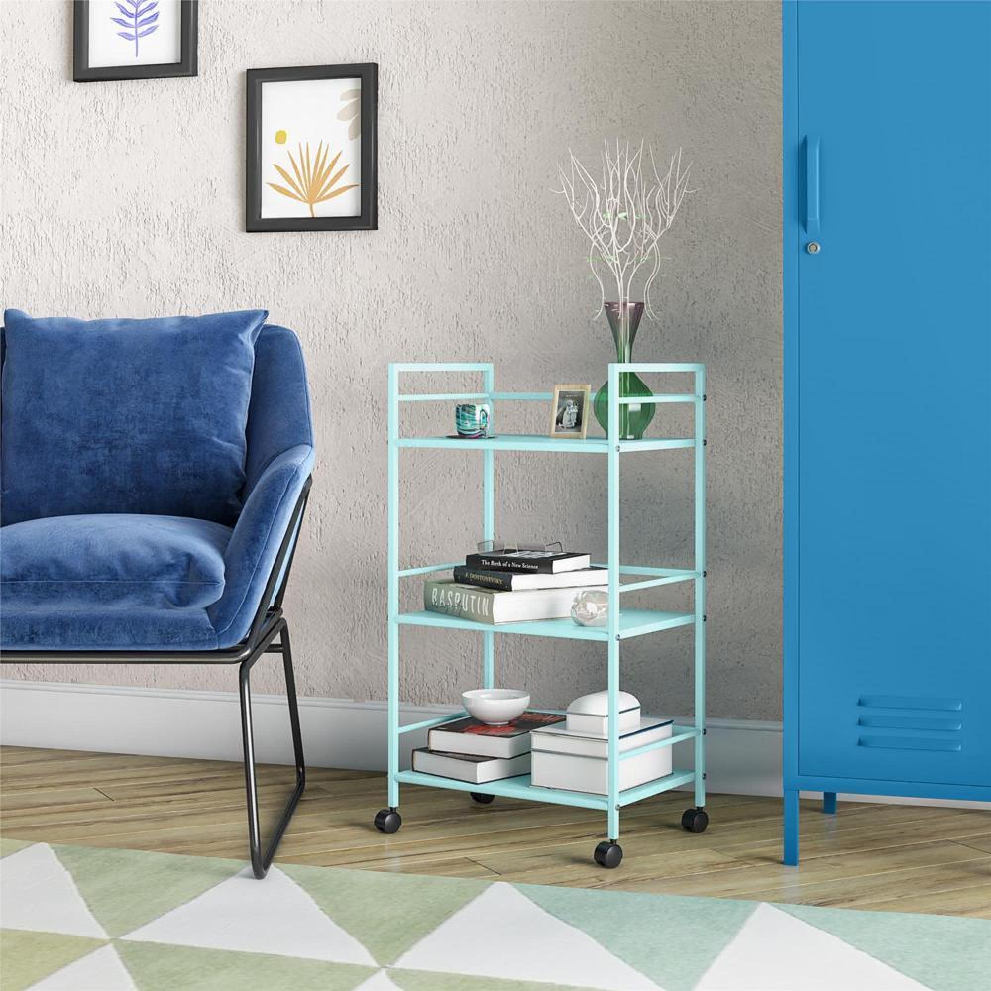 Novogratz Cache Rolling Cart - Mint - 7741811COMNUK