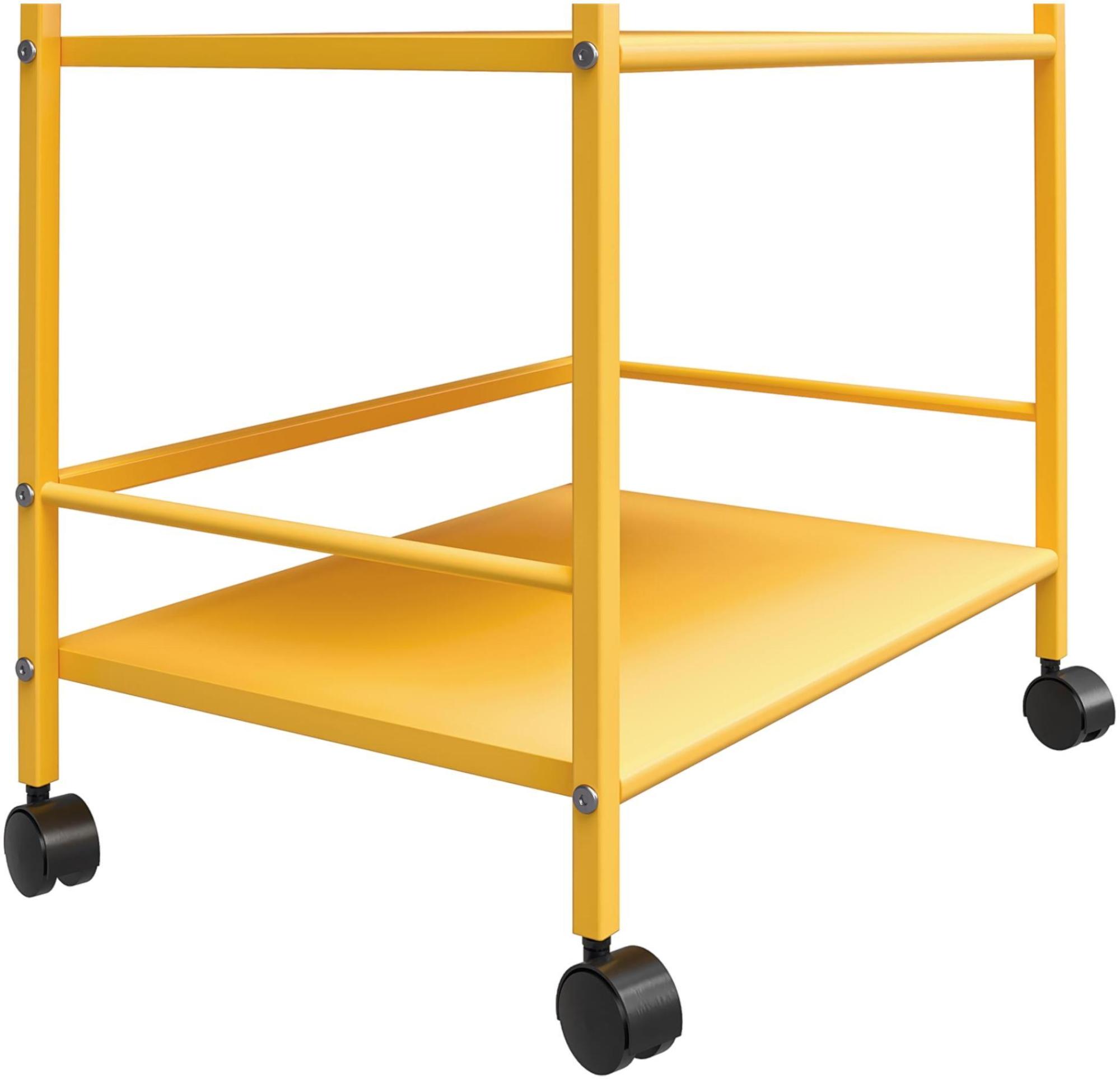 Novogratz Cache Rolling Cart - Yellow - 7741814COMNUK