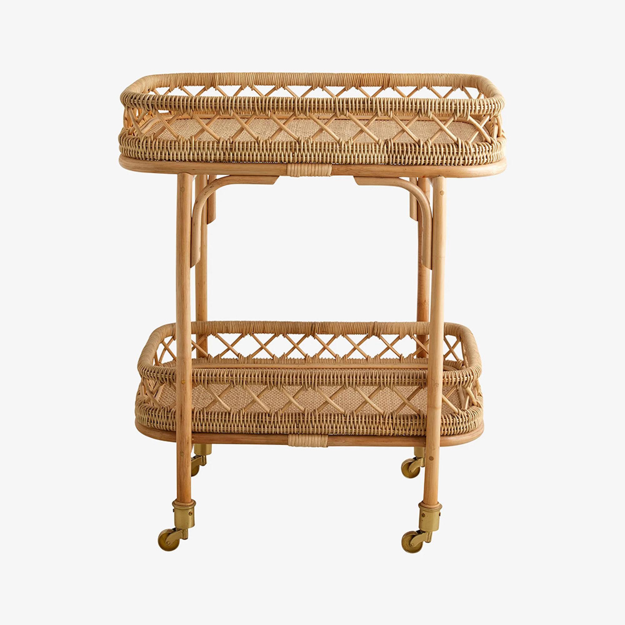 Liri Trolley - Natural - Rattan