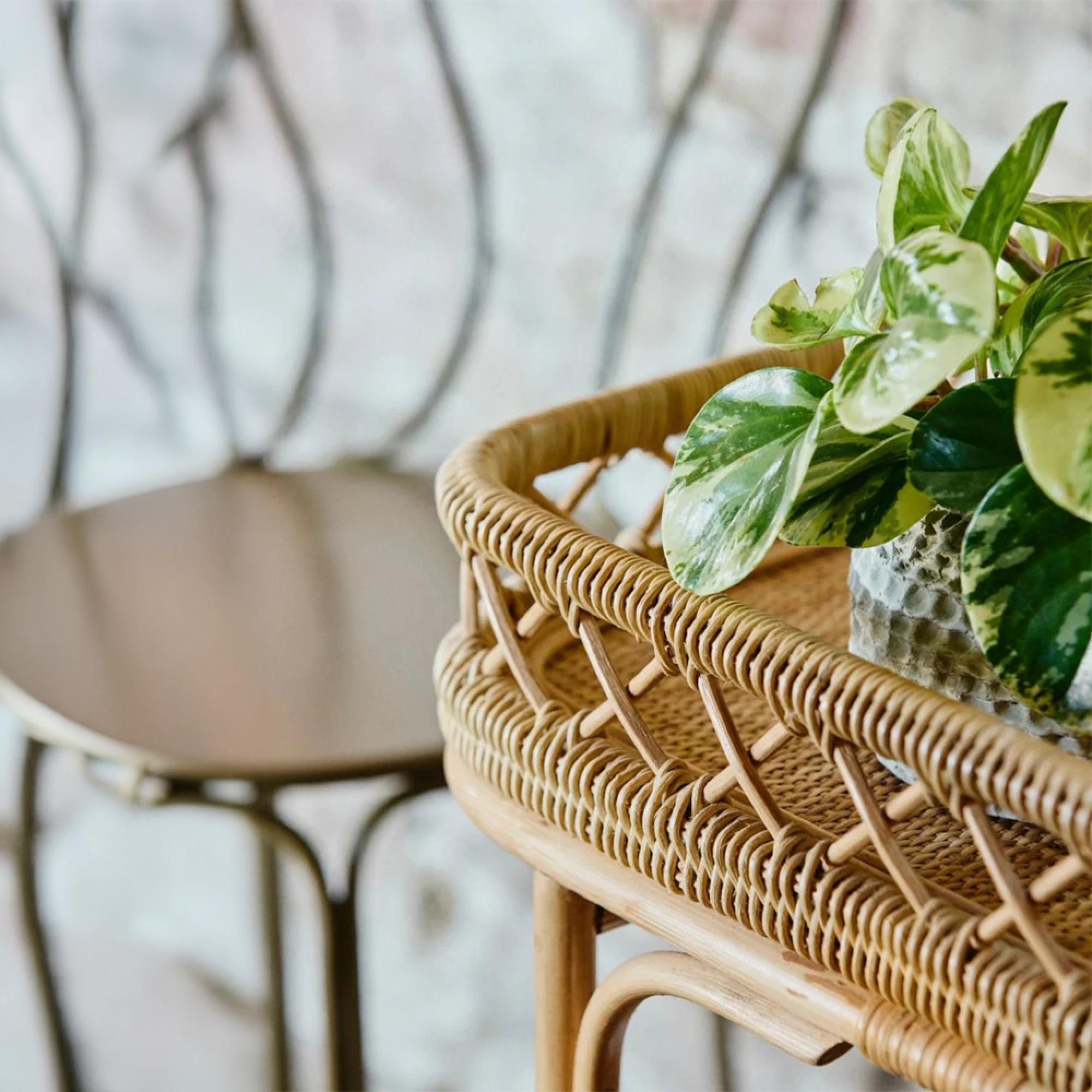 Liri Trolley - Natural - Rattan