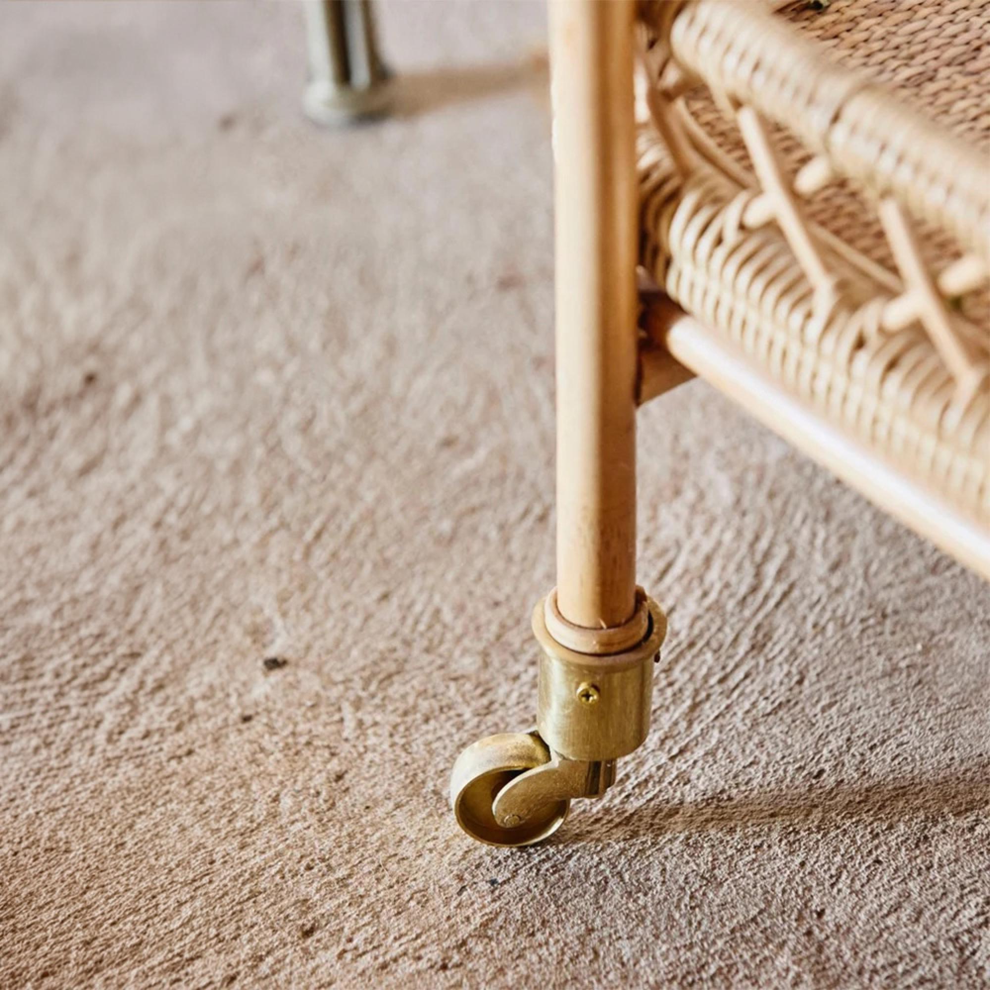 Liri Trolley - Natural - Rattan