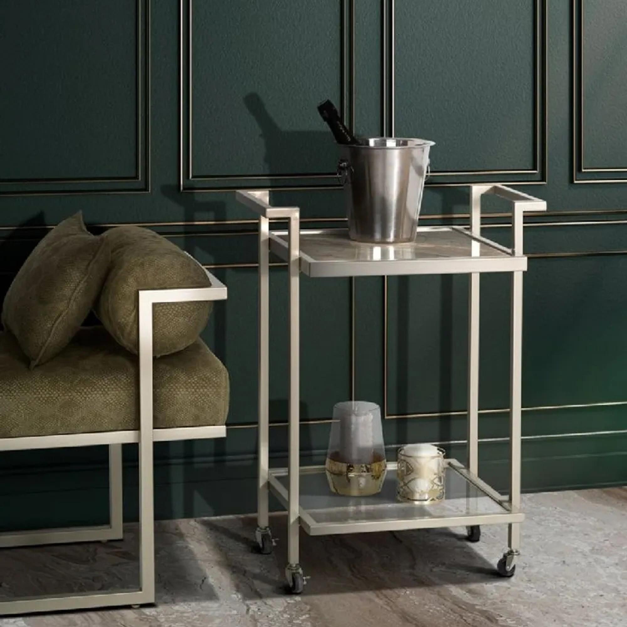 Billy Bar Trolley - Marble - Variation Available