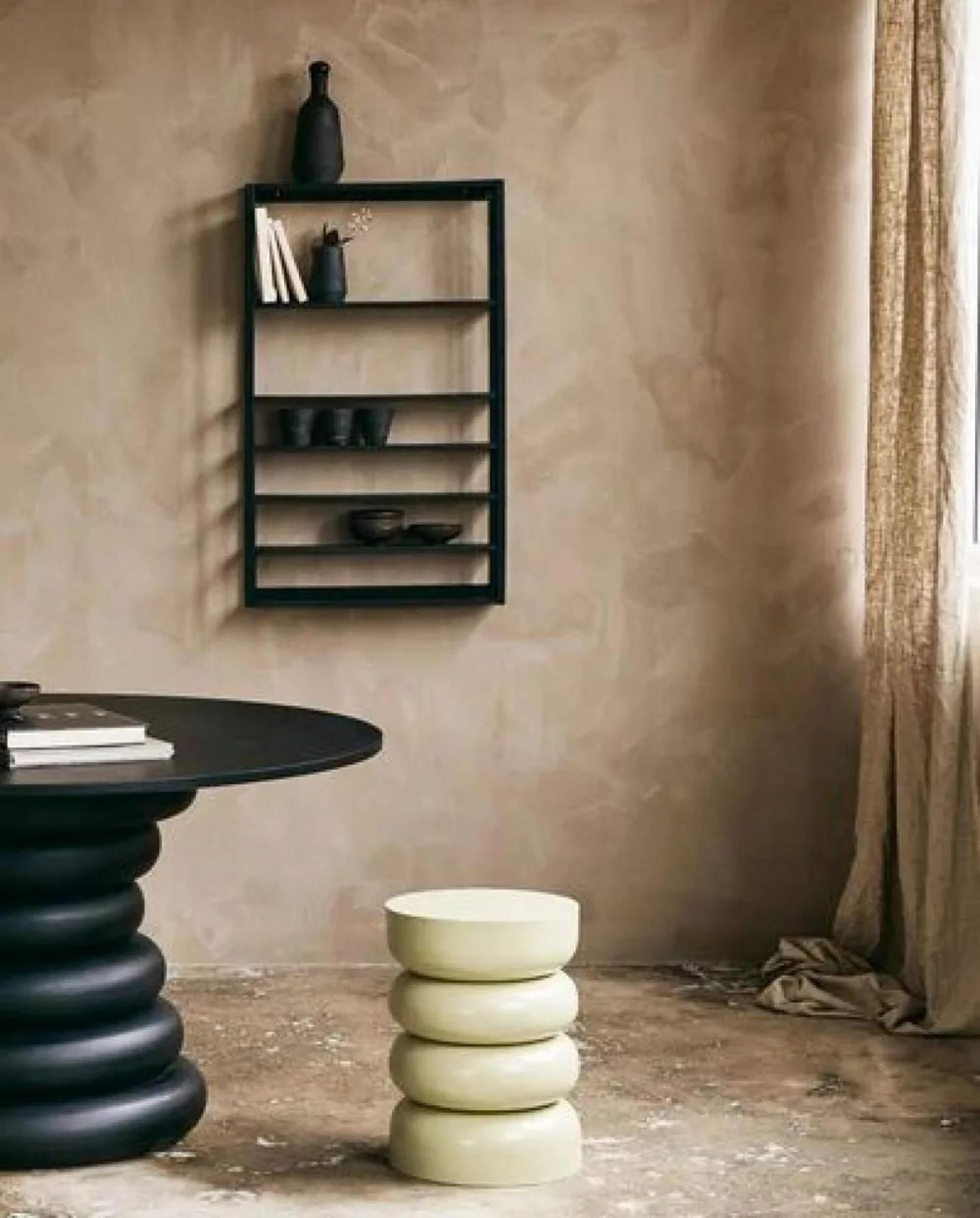 Zaros Wall Shelf - Black - Metal