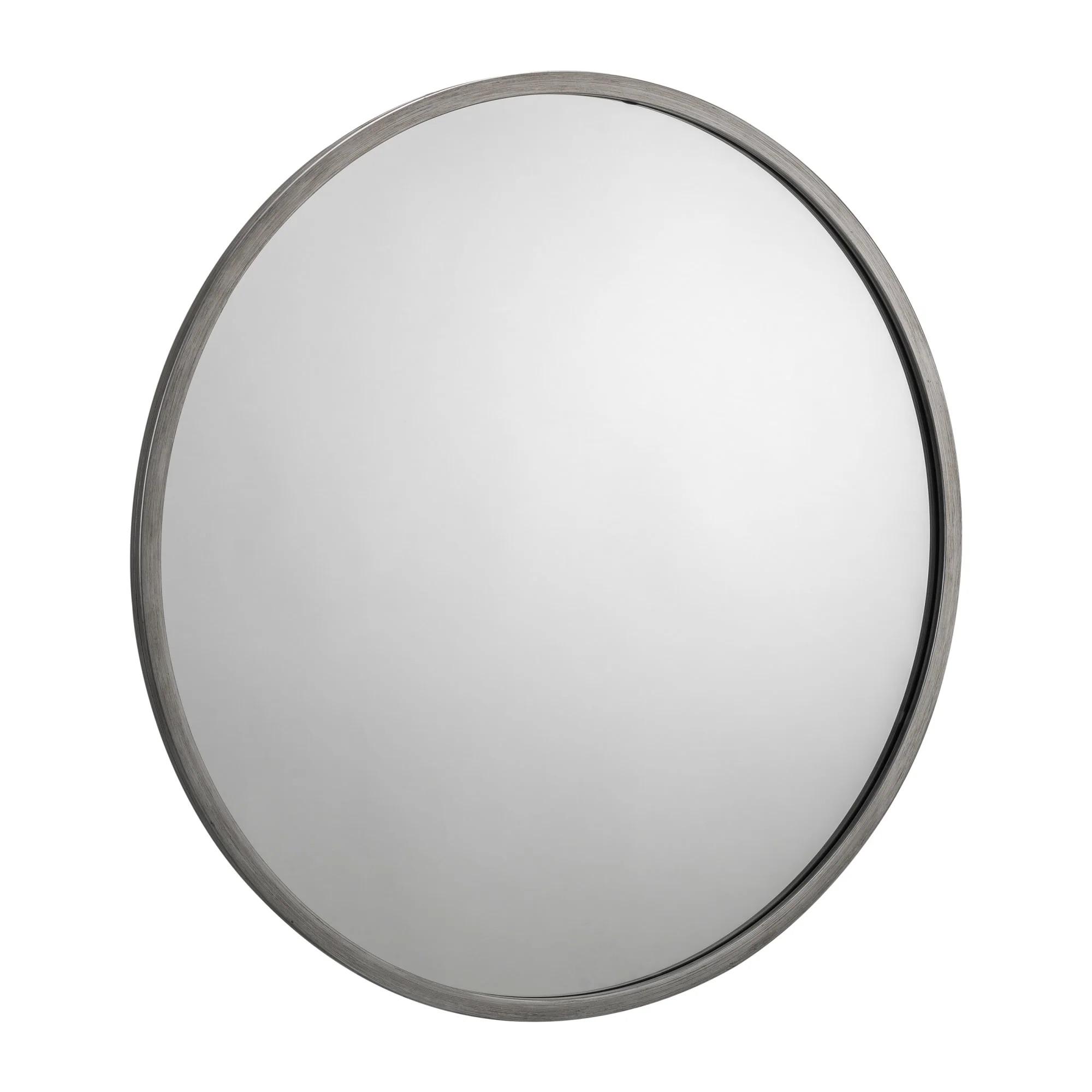 Octave Wall Mirror - Round - Pewter