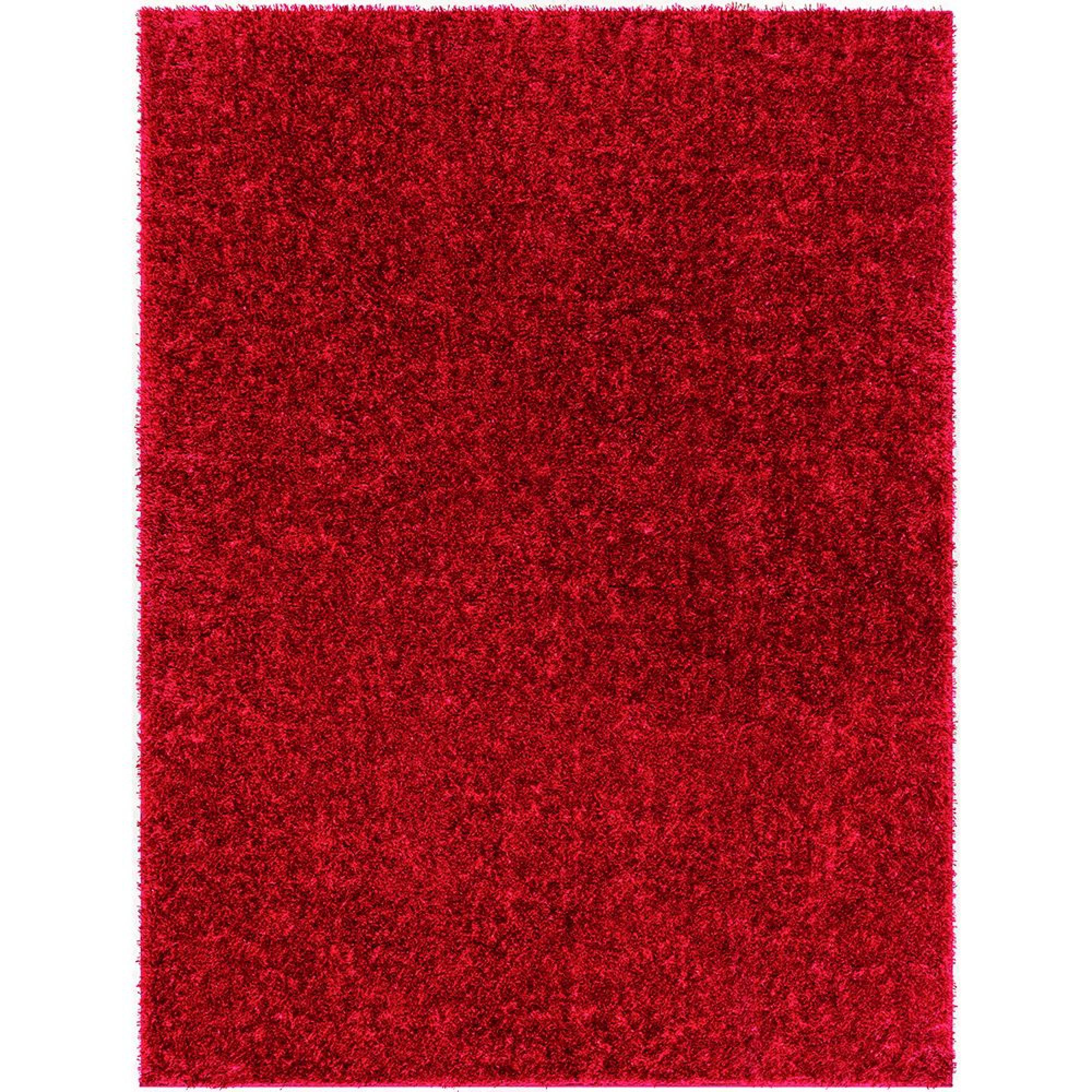 Cloudy Rug - High Pile Shaggy - Red - Sizes Available