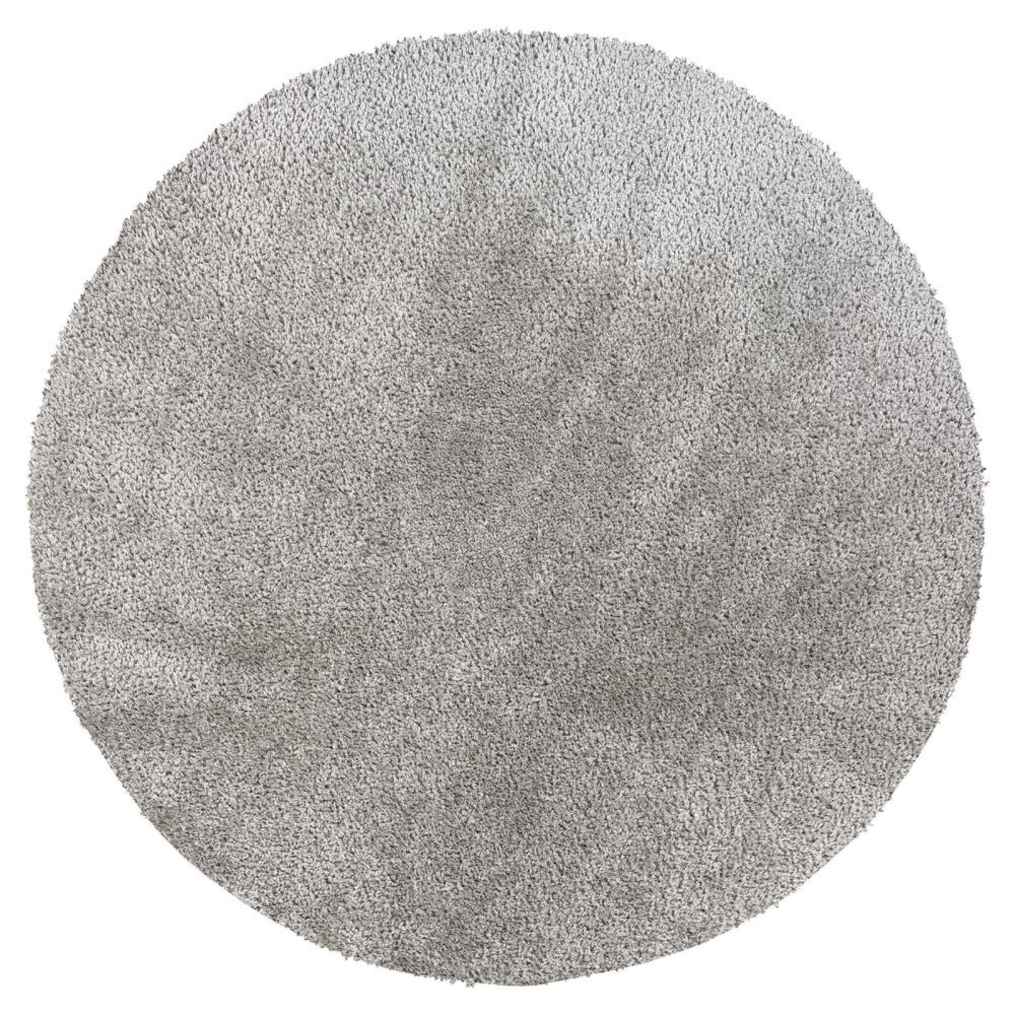Cloudy Round Rug - High Pile Shaggy - Dark Grey - Sizes Available