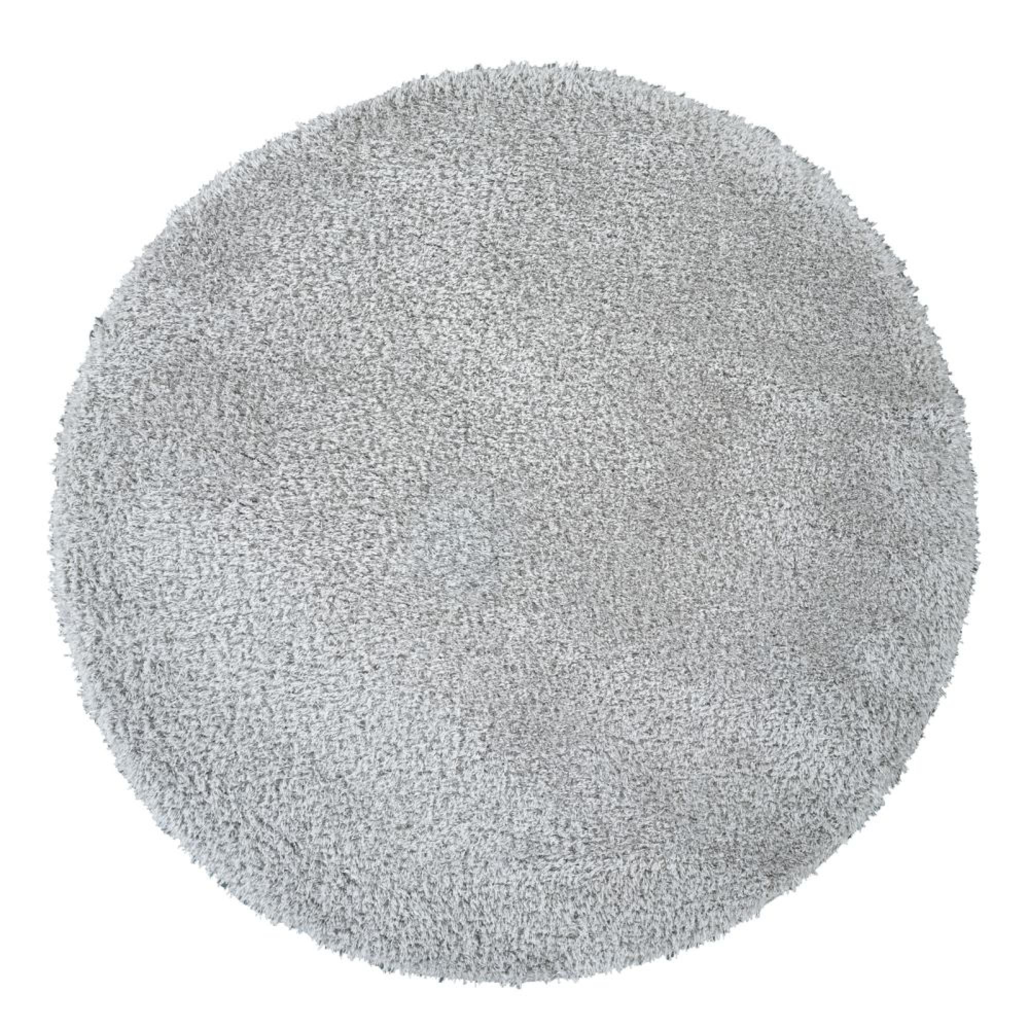 Cloudy Round Rug - High Pile Shaggy - Light Grey - Sizes Available