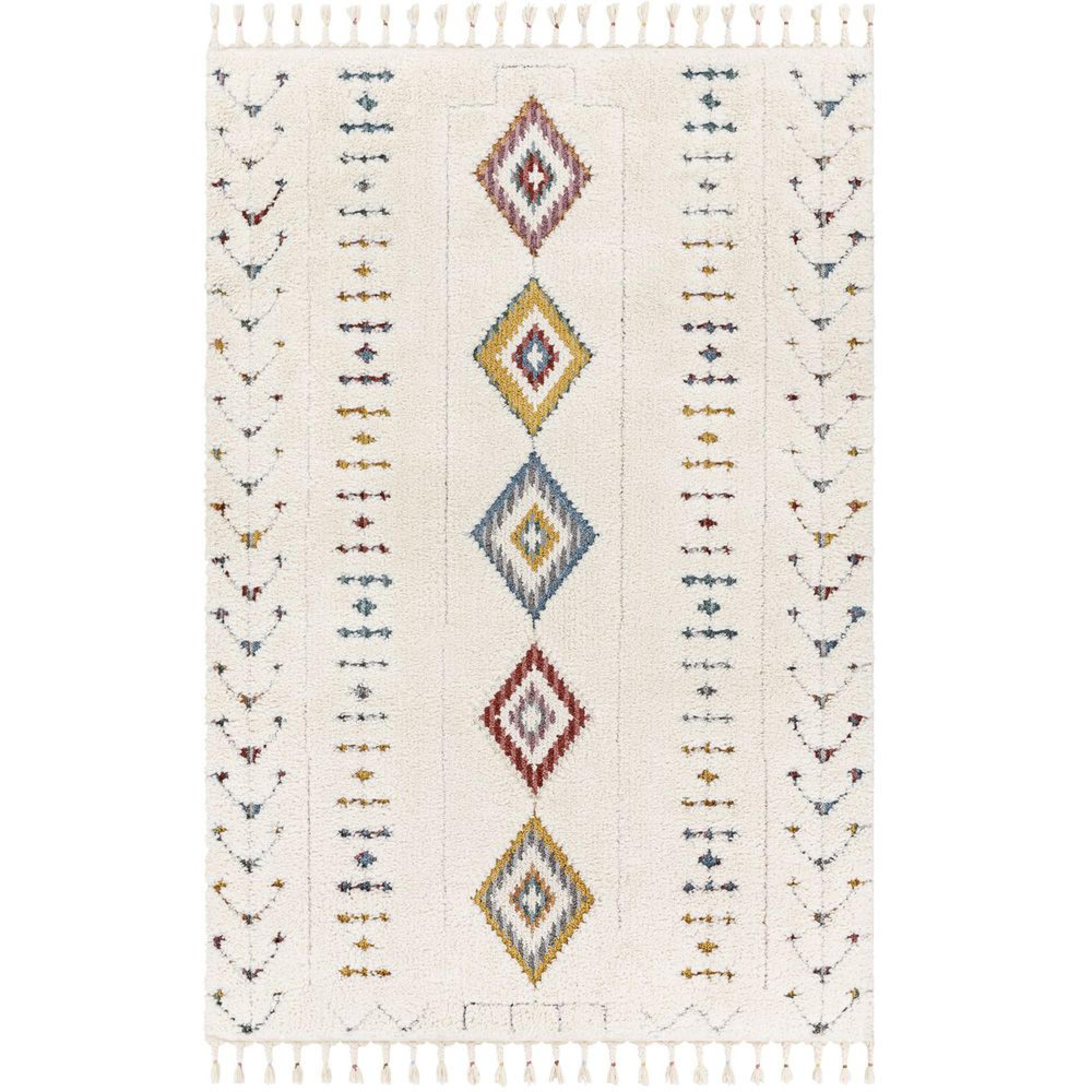 Lofty Rug - Shaggy Modern Boho Plush Pile - LOF2303 - Ivory - Sizes Available