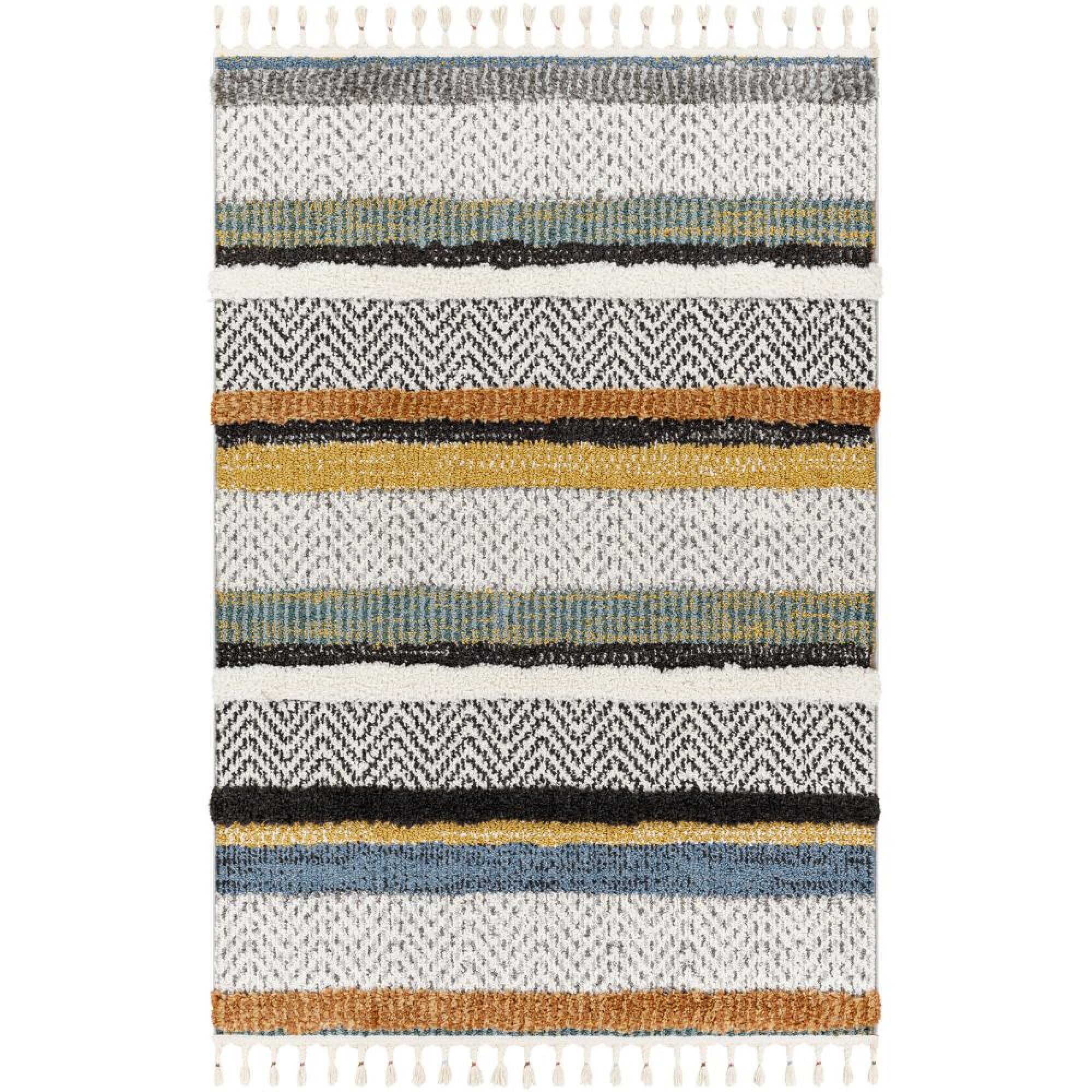 Lofty Rug - Shaggy Modern Boho Plush Pile - Cream - Sizes Available