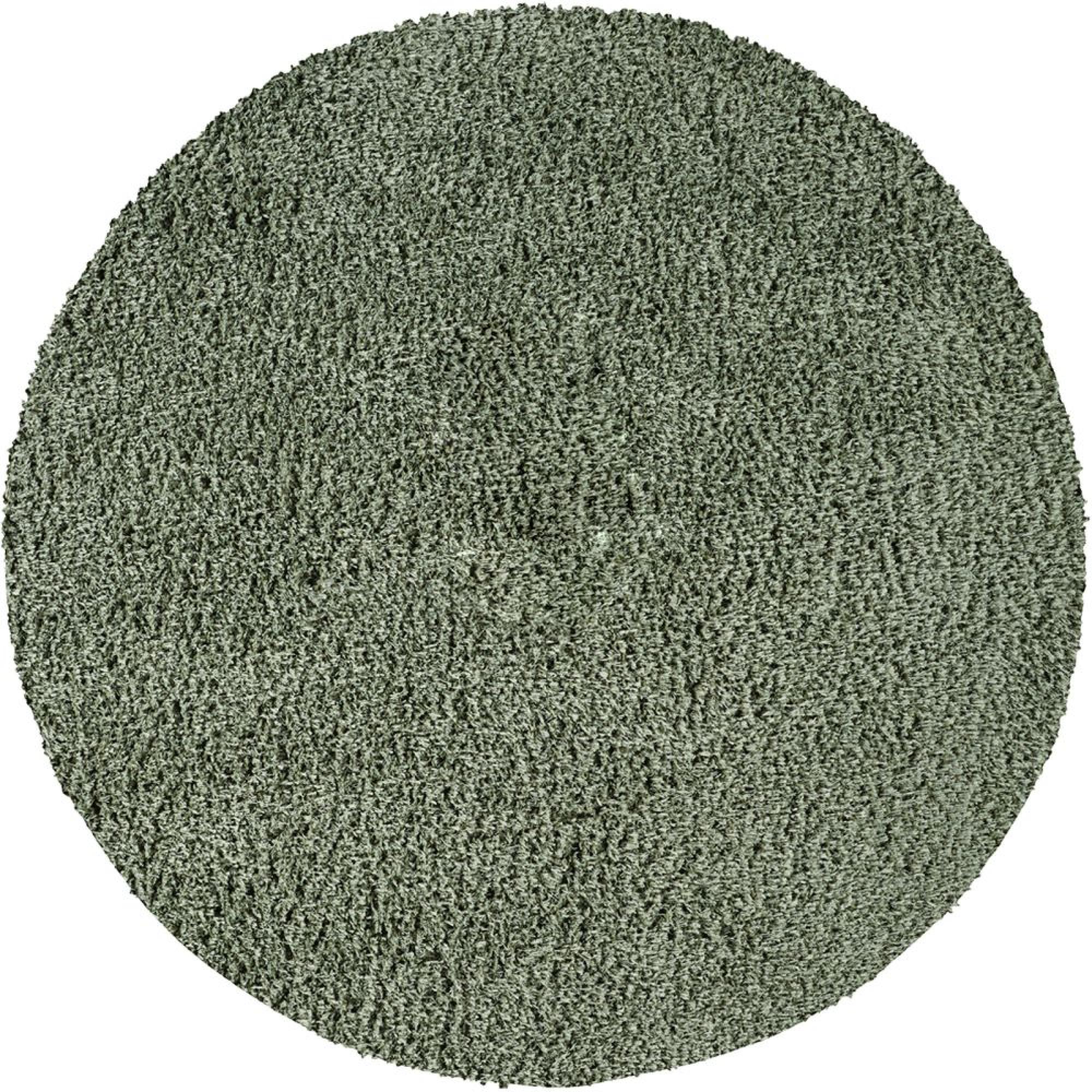 Moda Round Rug - Shaggy Solid Color Plush Pile - Green - Sizes Available