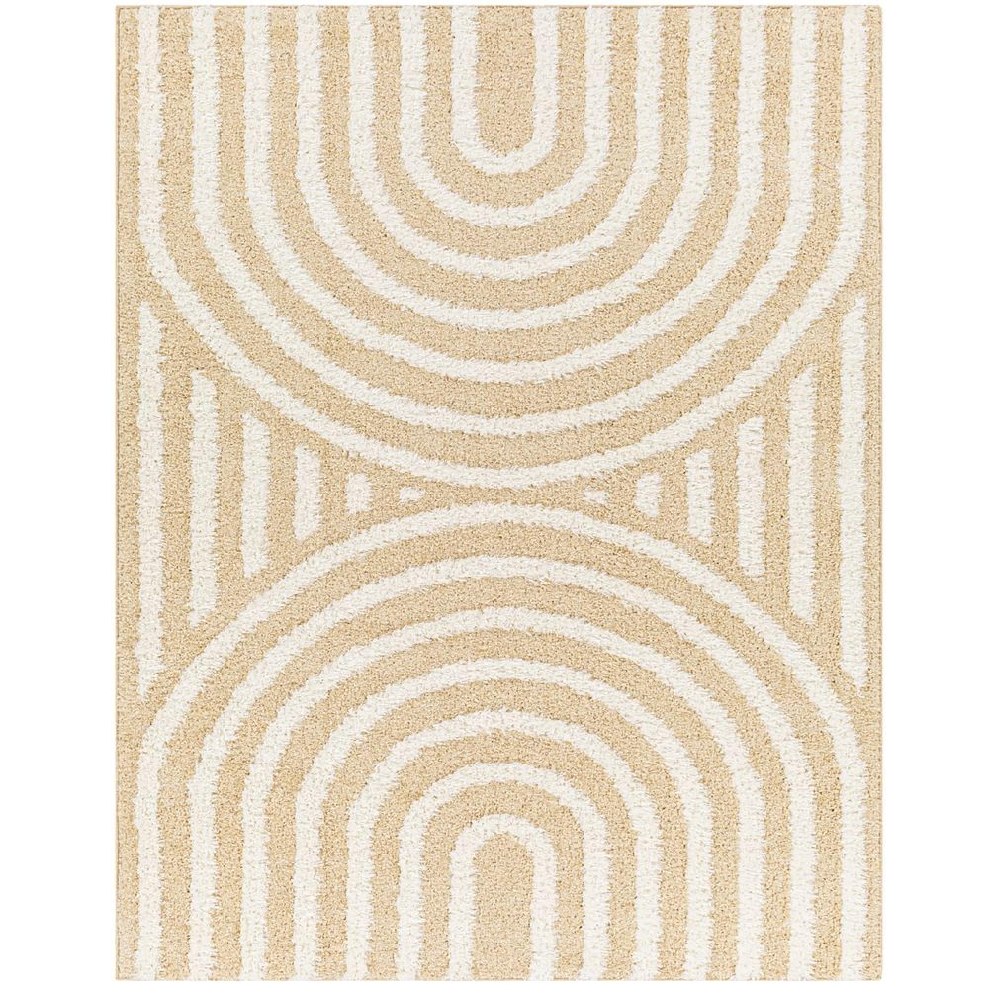 Rodos Rug - Modern Shaggy - RDO2331 - Mustard - Sizes Available