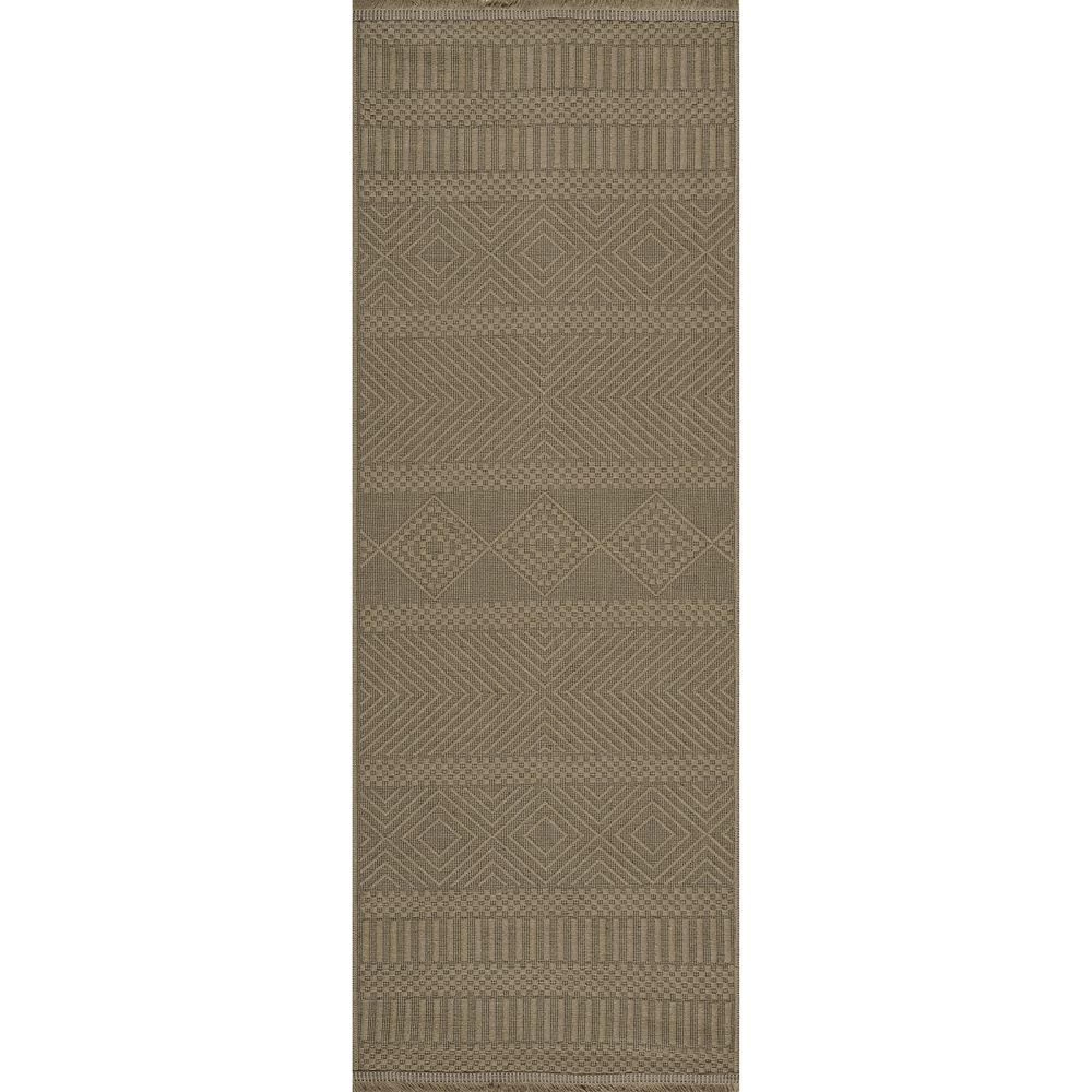 Mystery Runner - Machine Washable Boho Jute - MYS2301 - Tan - 79cm x 220cm