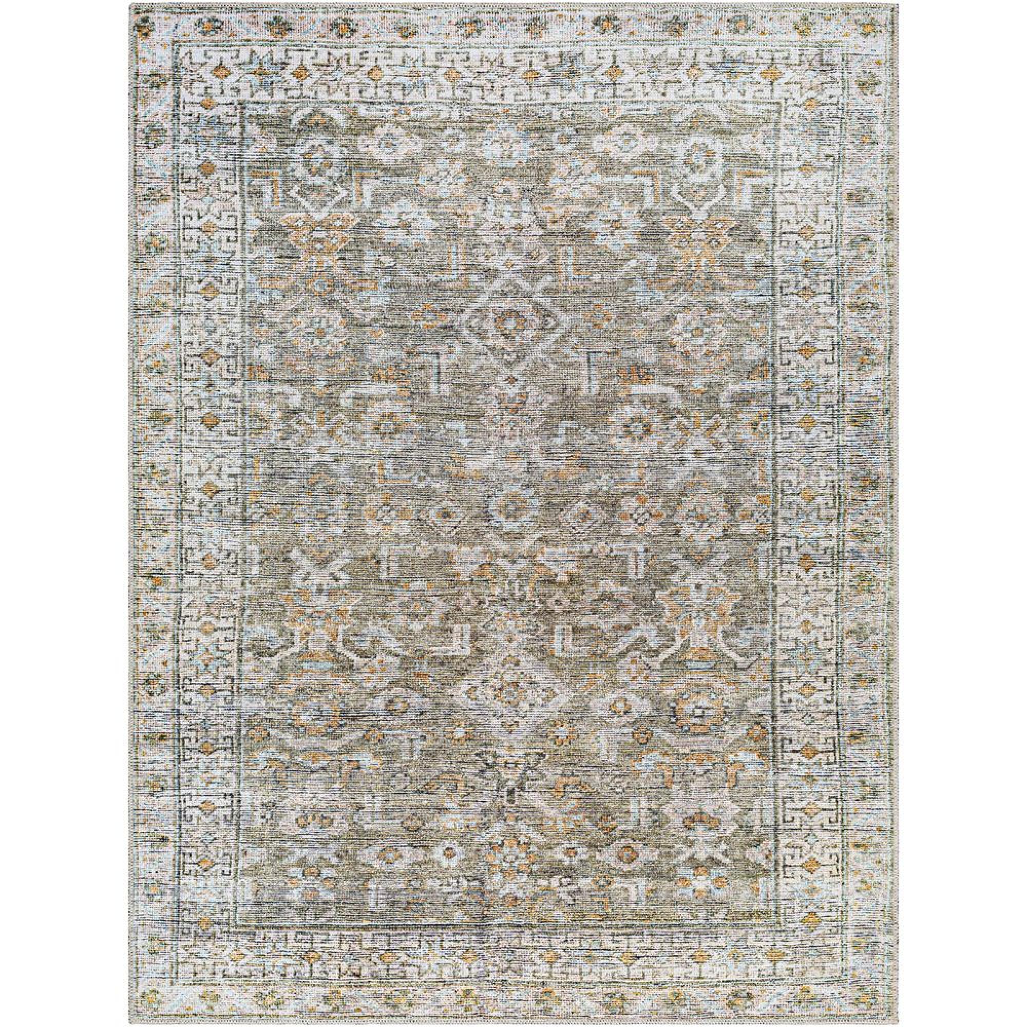 Darling Rug - Machine Washable Oriental Boho - BODA2301 - Brown - Sizes Available
