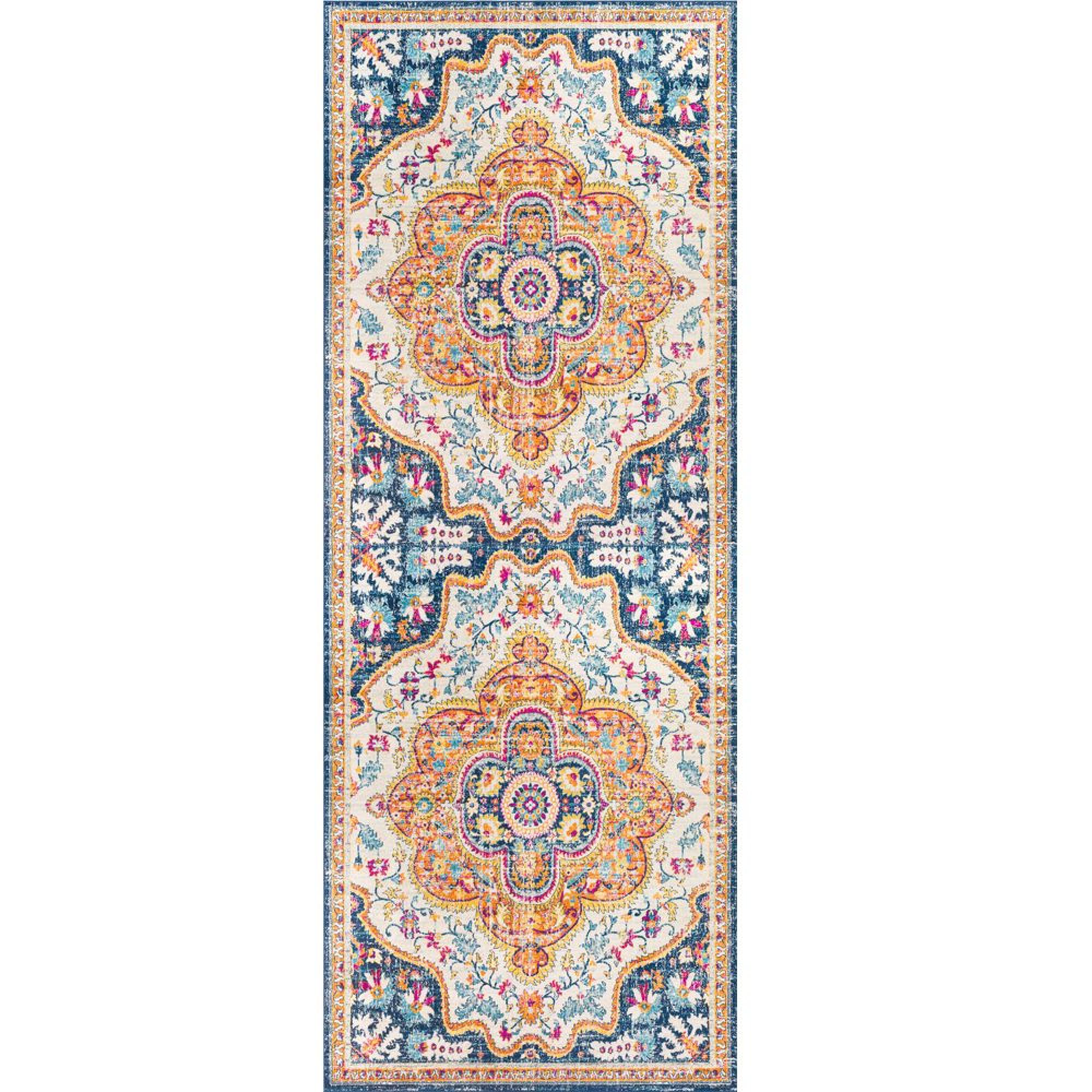 Floransa Runner - Oriental Vintage - FSA2333 - Burnt Orange - 80cm x 220cm