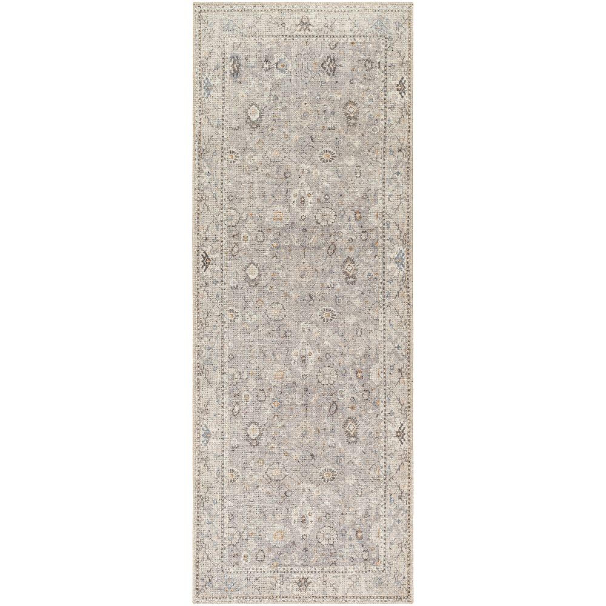 Davina Runner - Vintage Traditional Oriental Boho - BOCC2300 - Grey - 80cm x 220cm