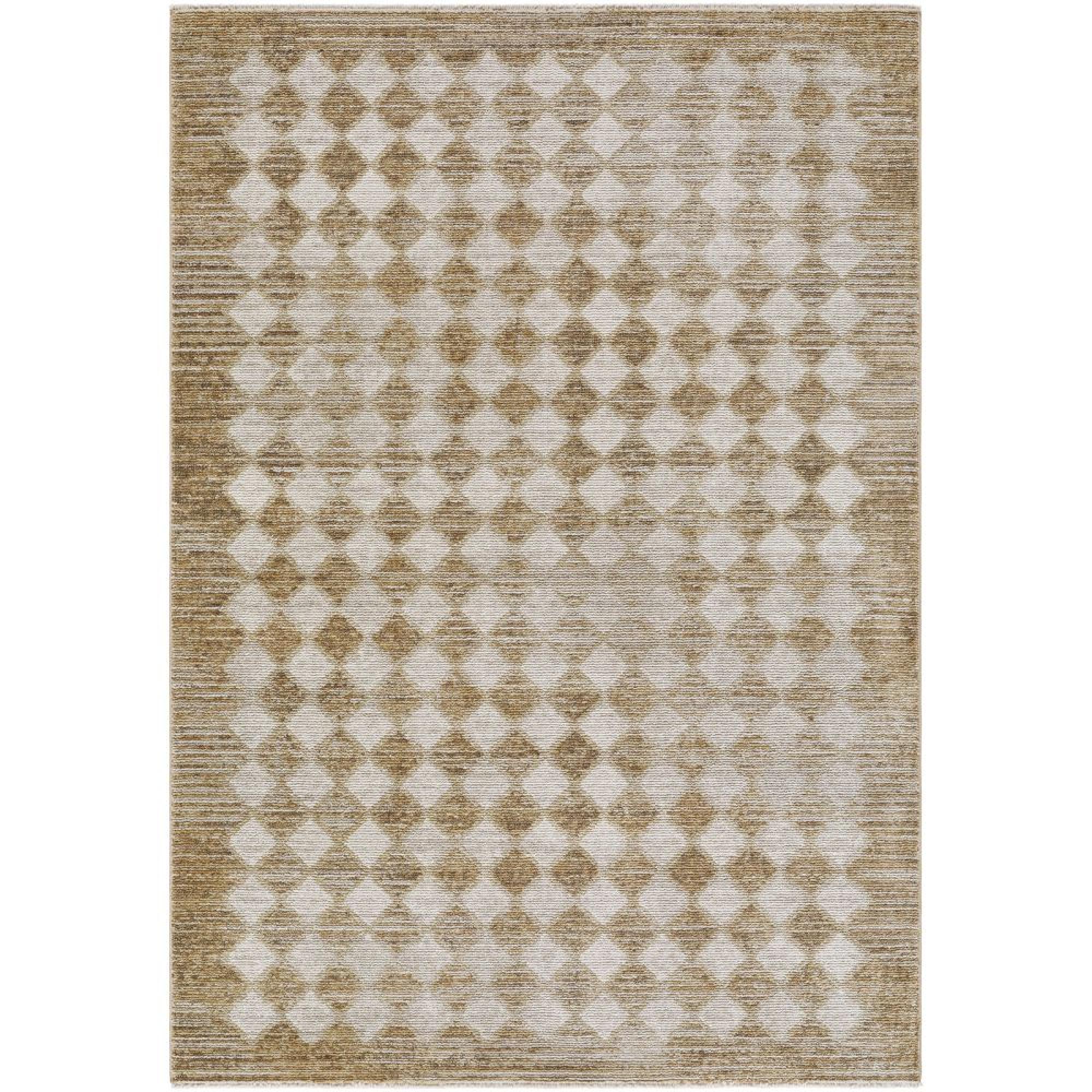 Myrtle Avenue Rug - Scandi Geometric - GAMY2304 - Brown - Sizes Available