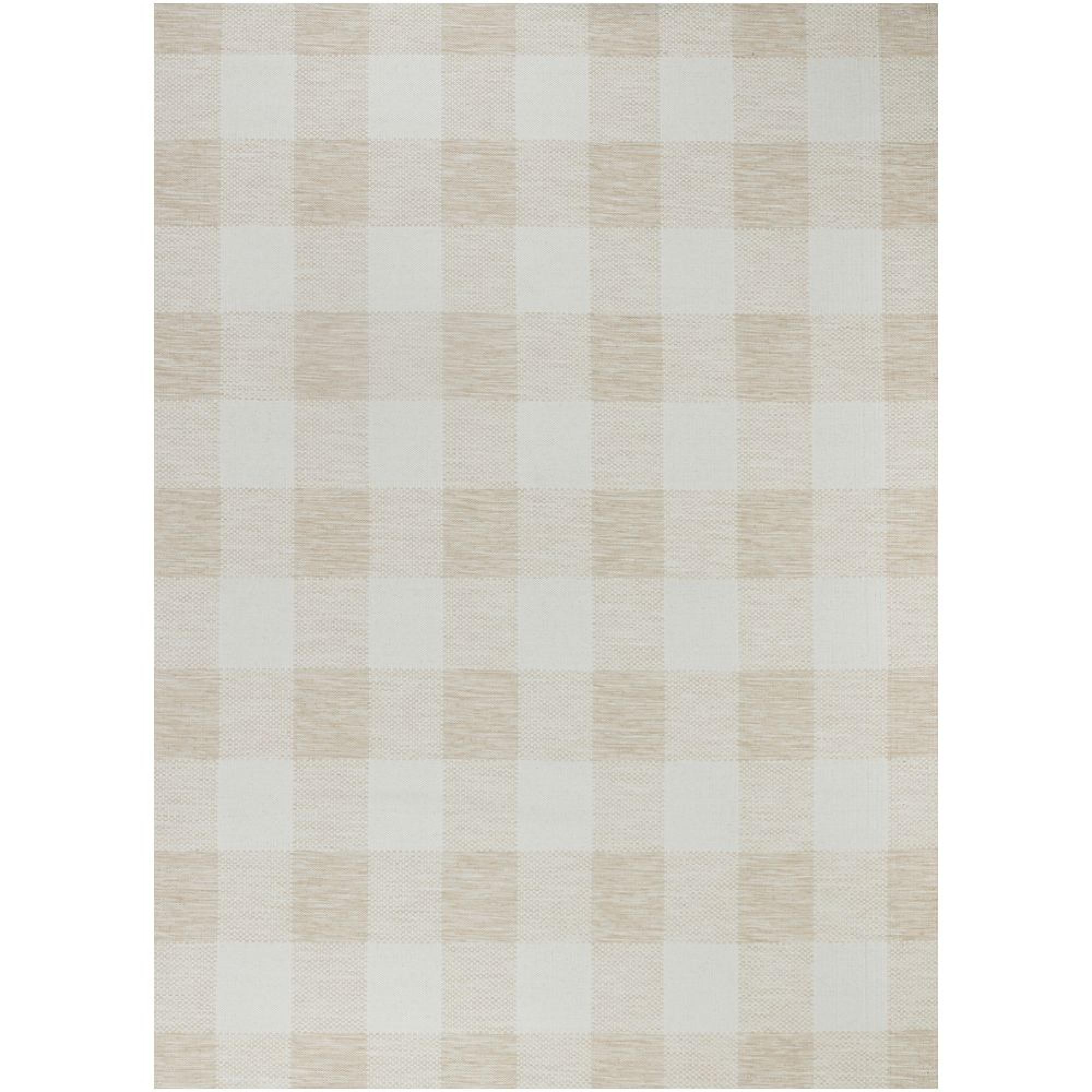 Barbados Rug - Checkered - BBD2310 - Beige - 160cm x 213cm