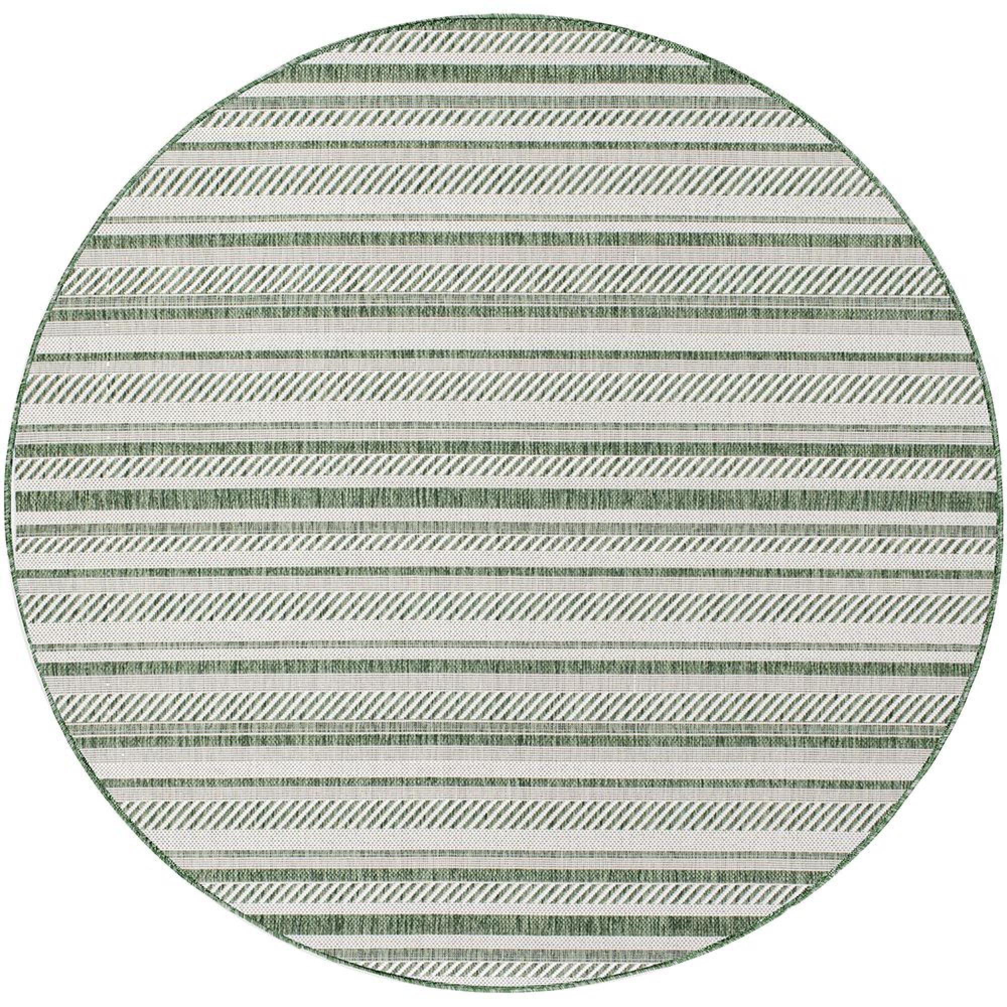 Eagean Round Rug - EAG2422 - Green - 160cm x 160cm