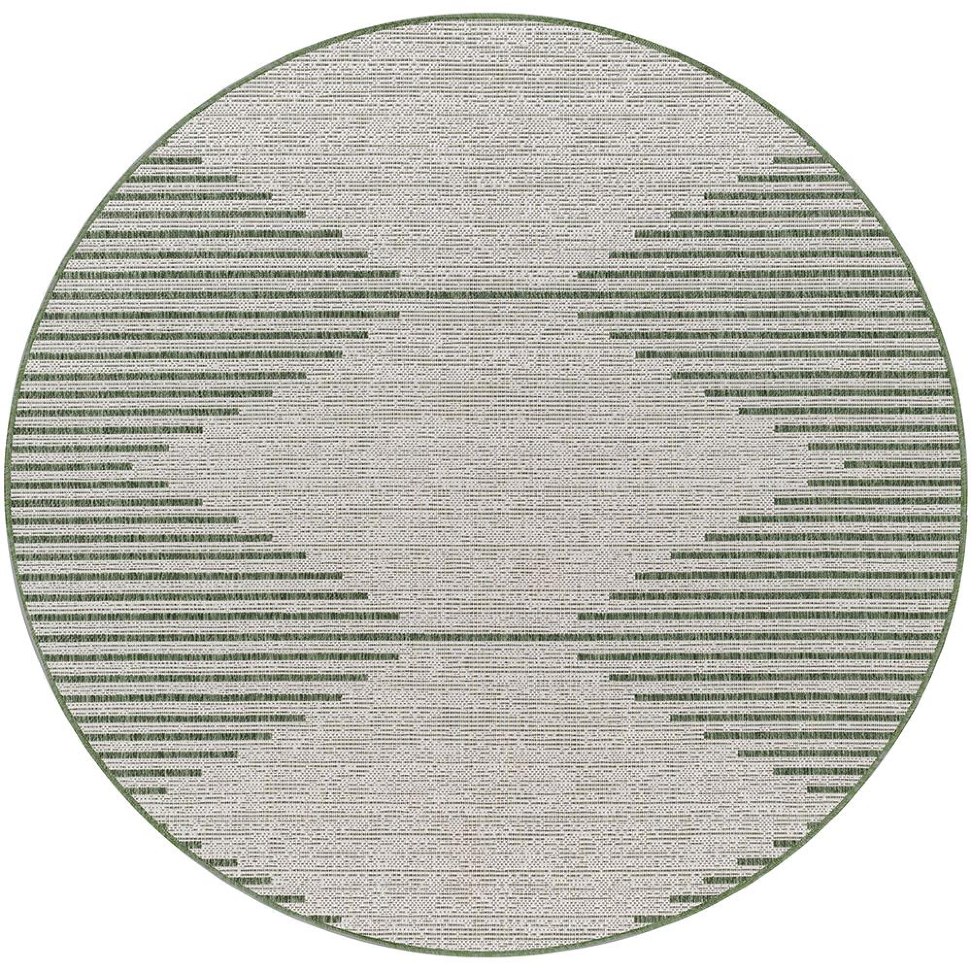 Eagean Round Rug - EAG2432 - Green - 160cm x 160cm