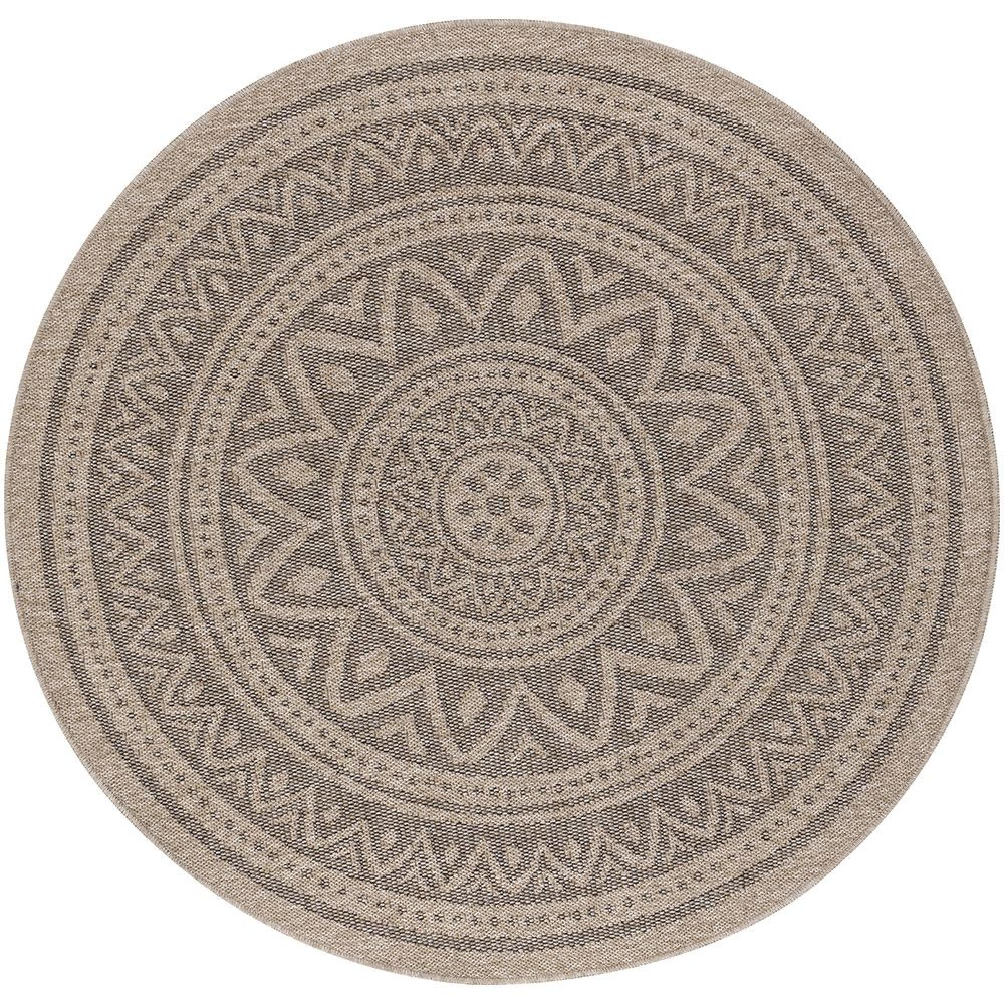 Encore Round Rug - ENC2302 - Tan - Jute Look - Sizes Available