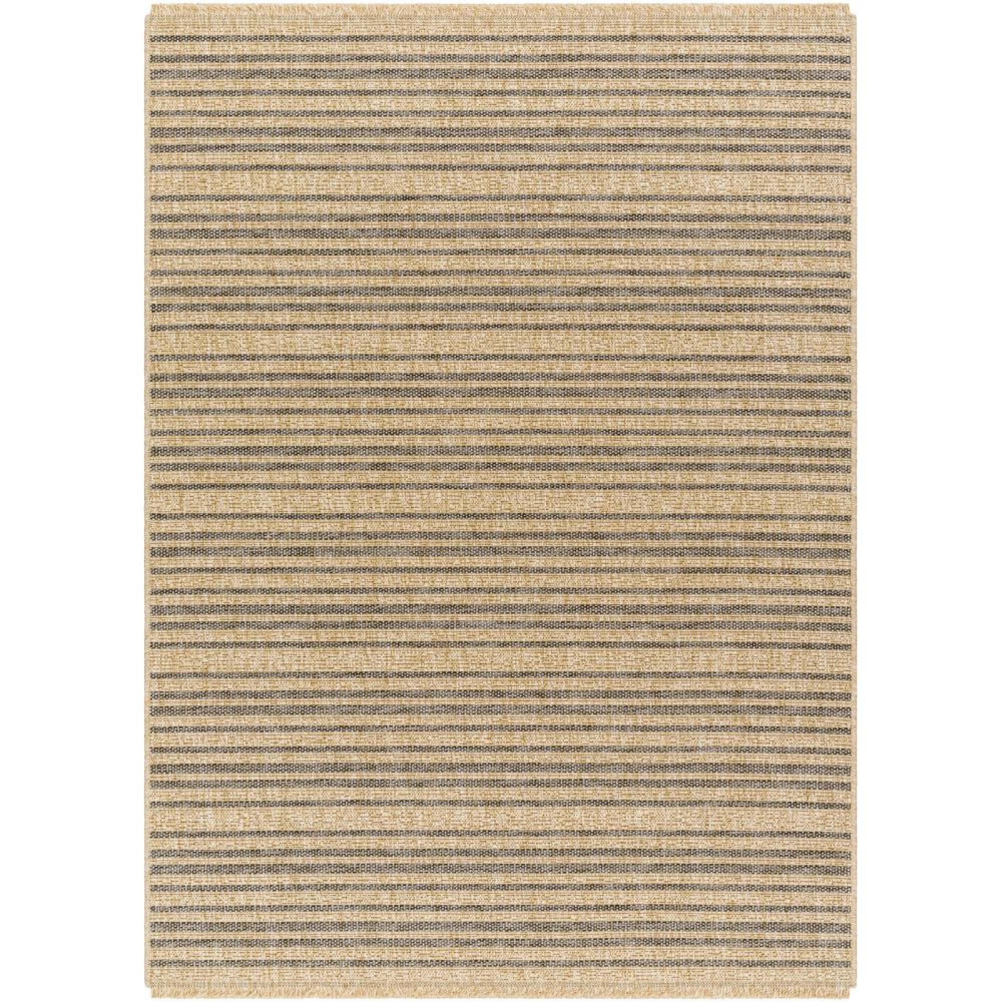 Mirage Rug - Jute Look Striped - MGE2308 - Cottage Brown - Sizes Available