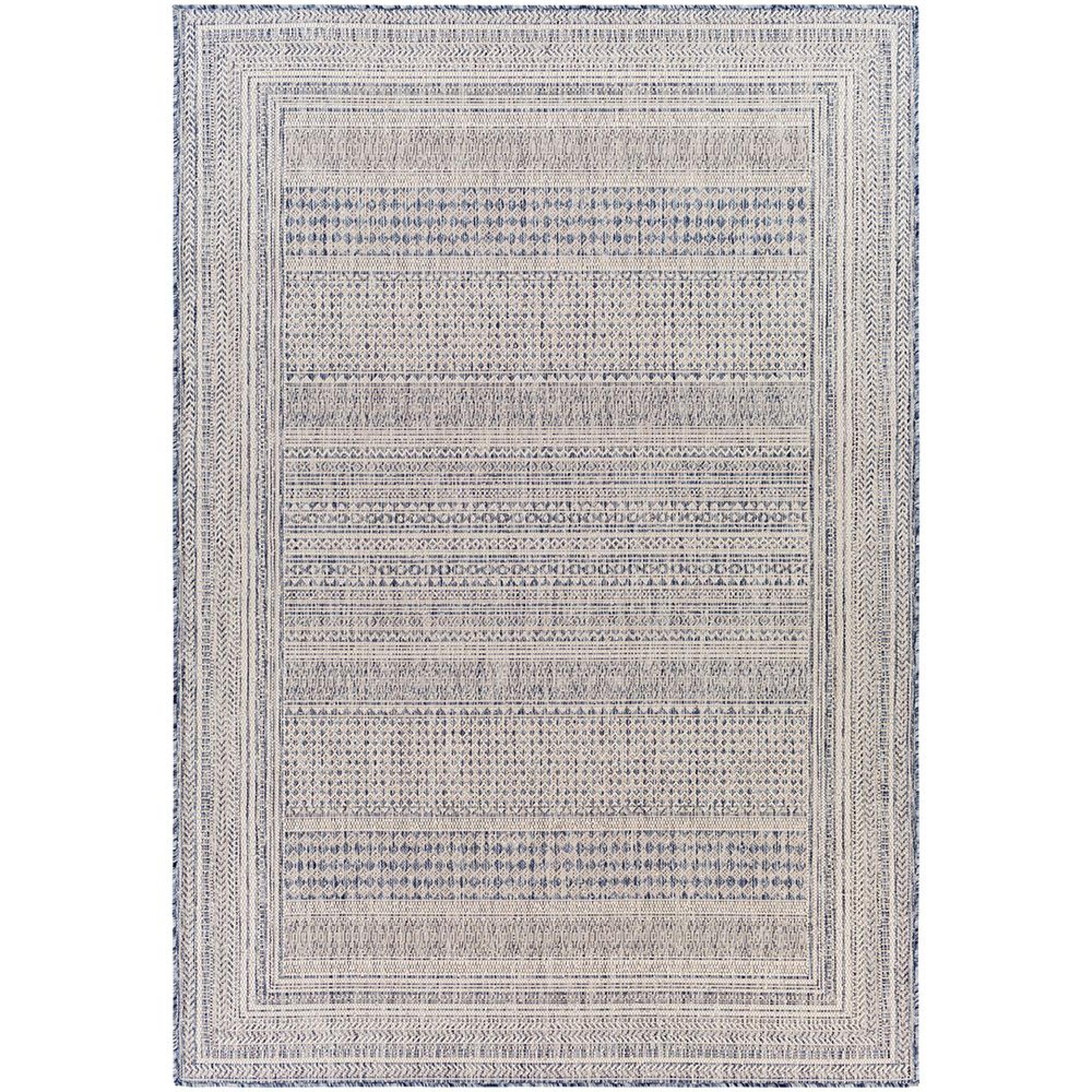 Tuareg Rug - Jute - TRG2330 - Blue - Sizes Available
