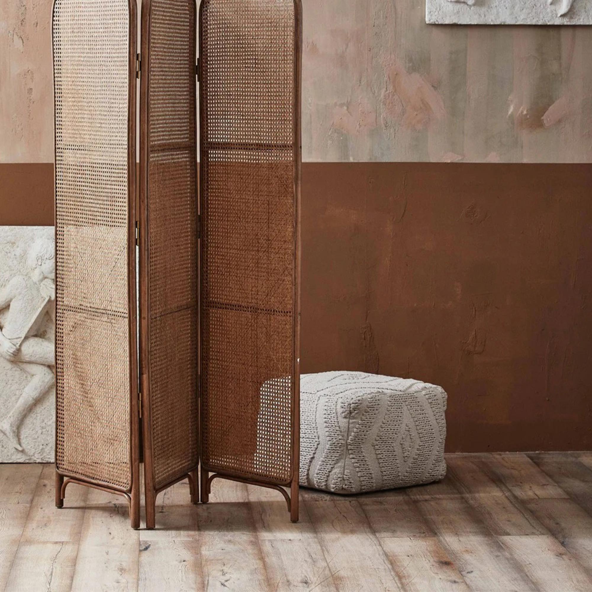 Wular Pouf - Off White - Fabric