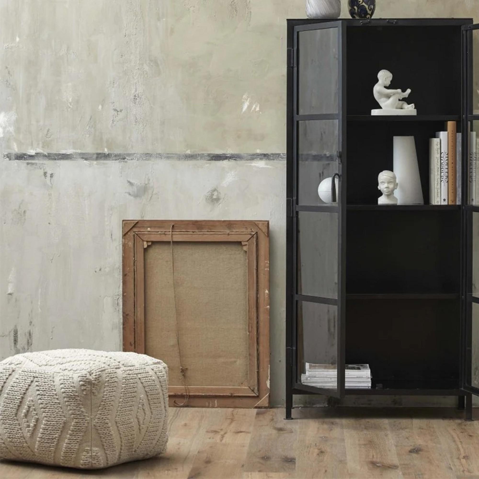 Wular Pouf - Off White - Fabric