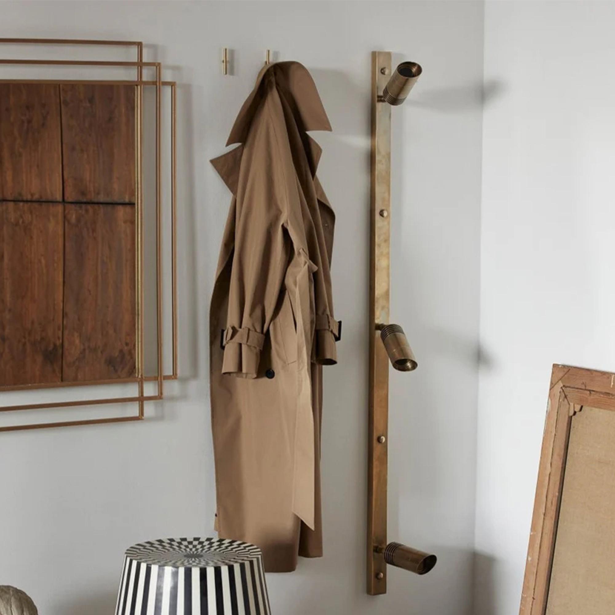 Wall Mirror - Brass Metal Frame - 76cm x 97cm