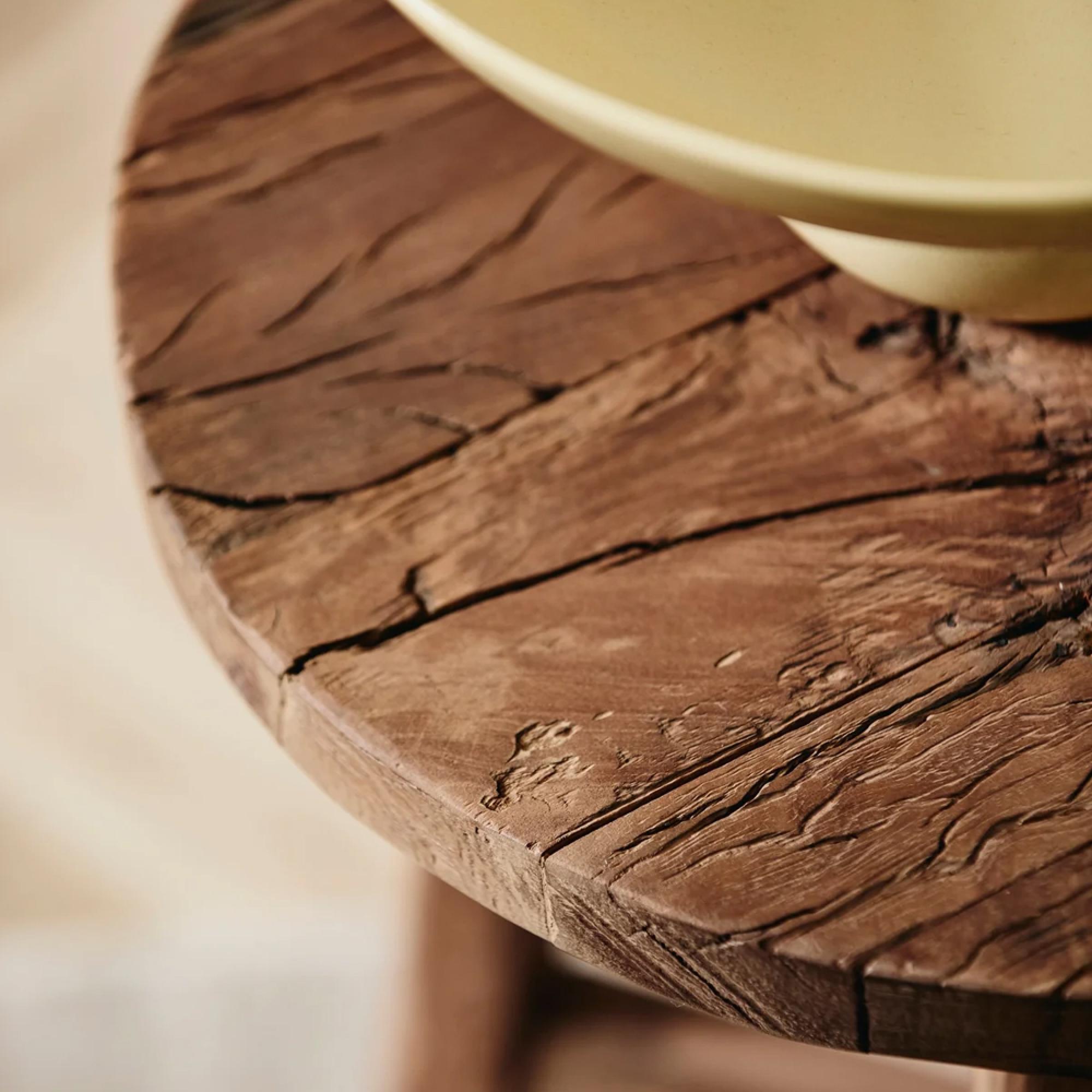Molopo Stool - Round - Reclaimed Wood