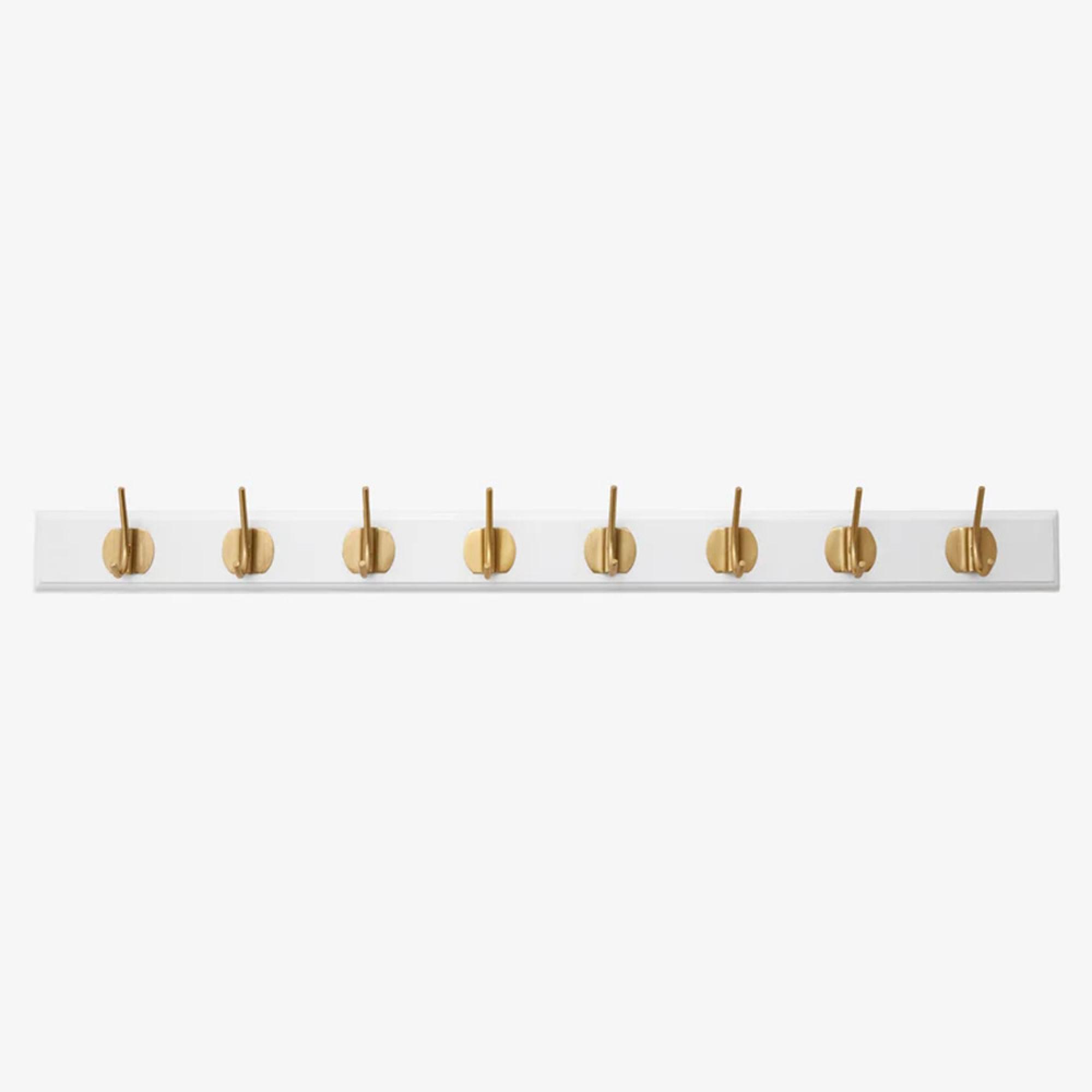 Edgy Coat Rack - 8 Hooks - Matt White