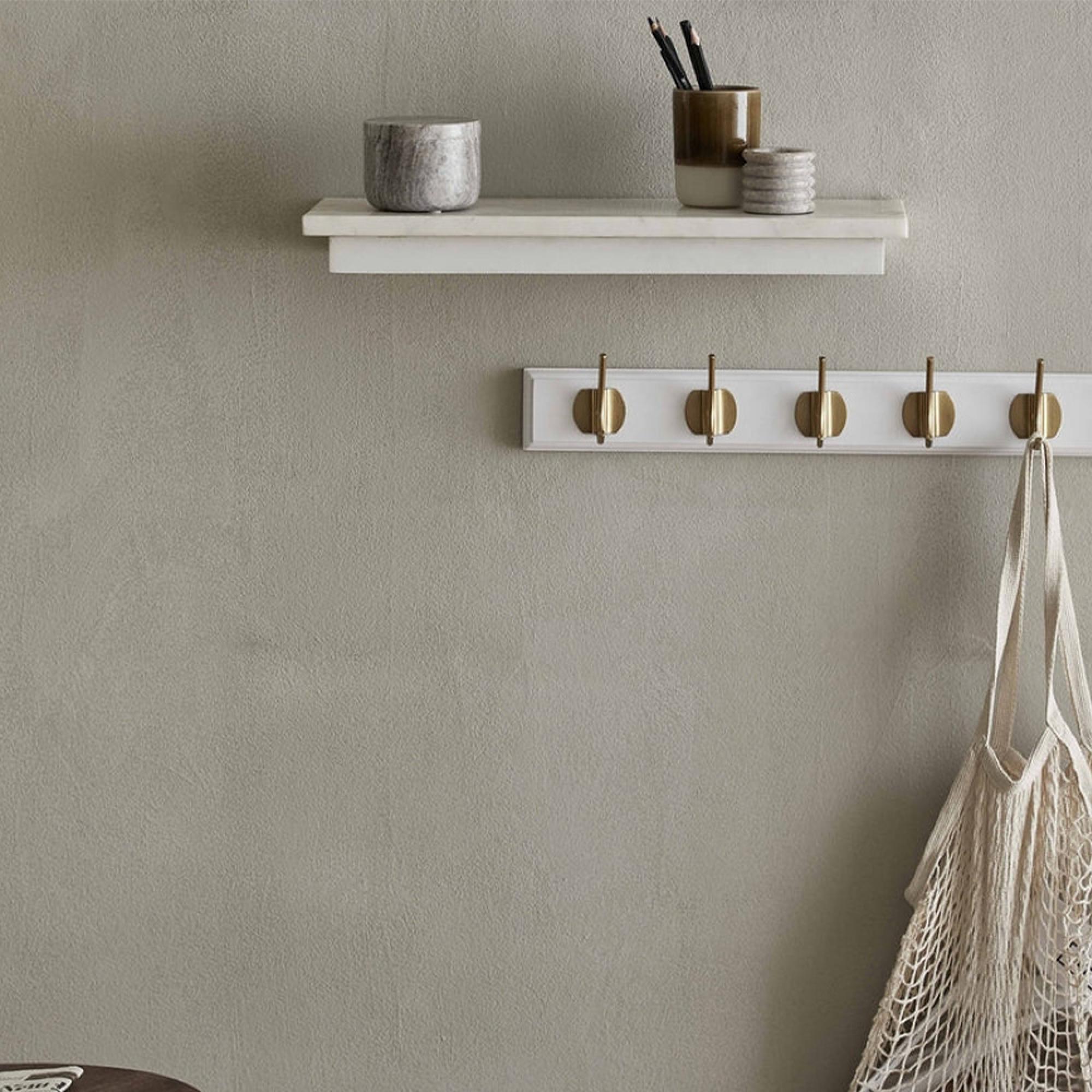 Edgy Coat Rack - 8 Hooks - Matt White