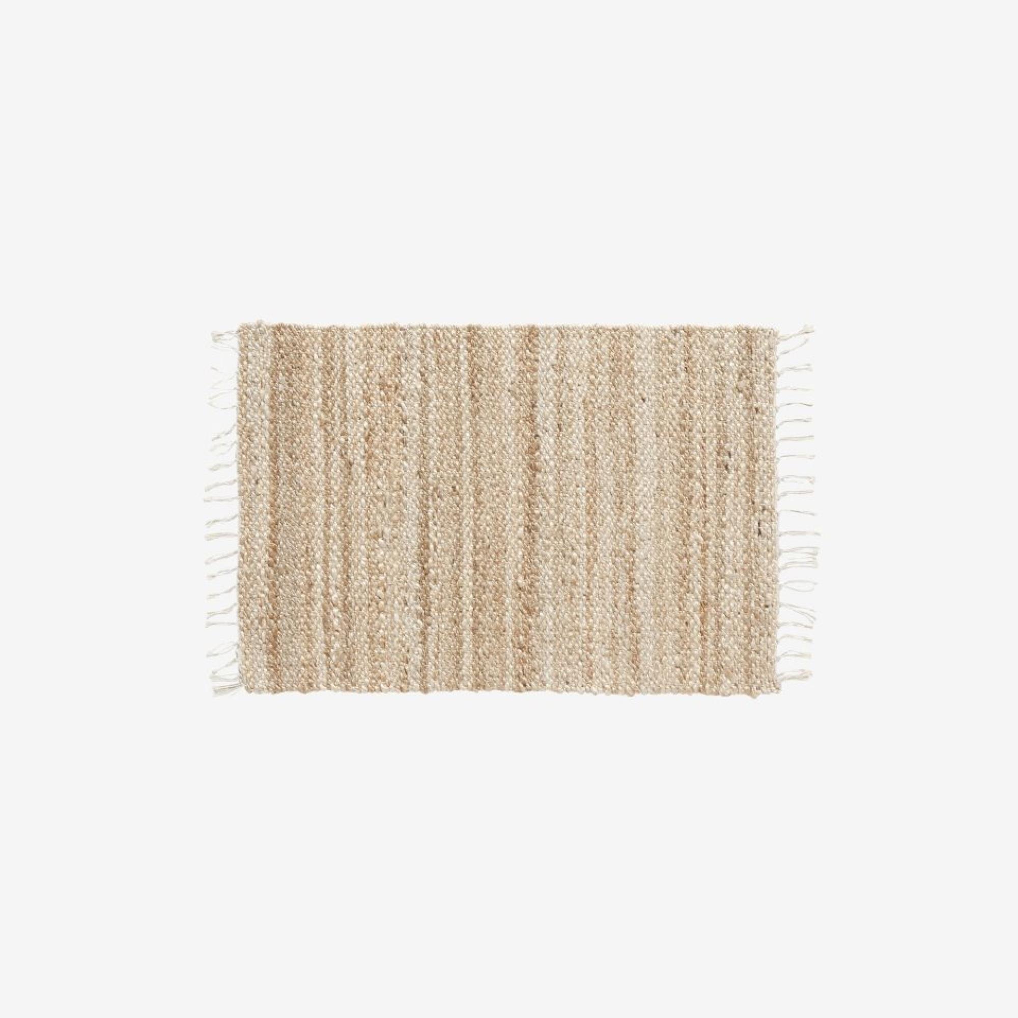 Ava Hemp Rug - Natural - Set of 5 - 90cm x 60cm