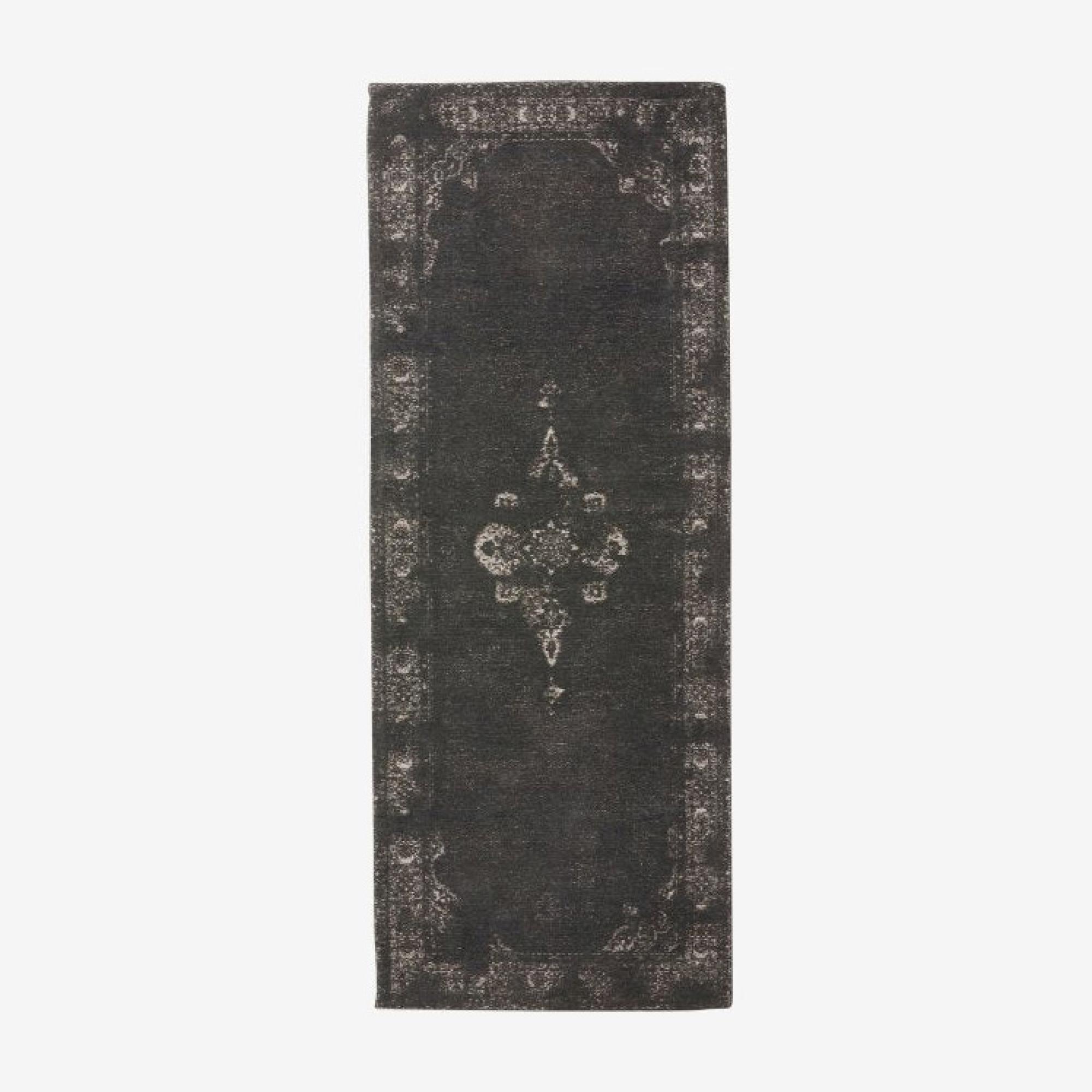 Grand Woven Rug - Black - 200cm x 75cm