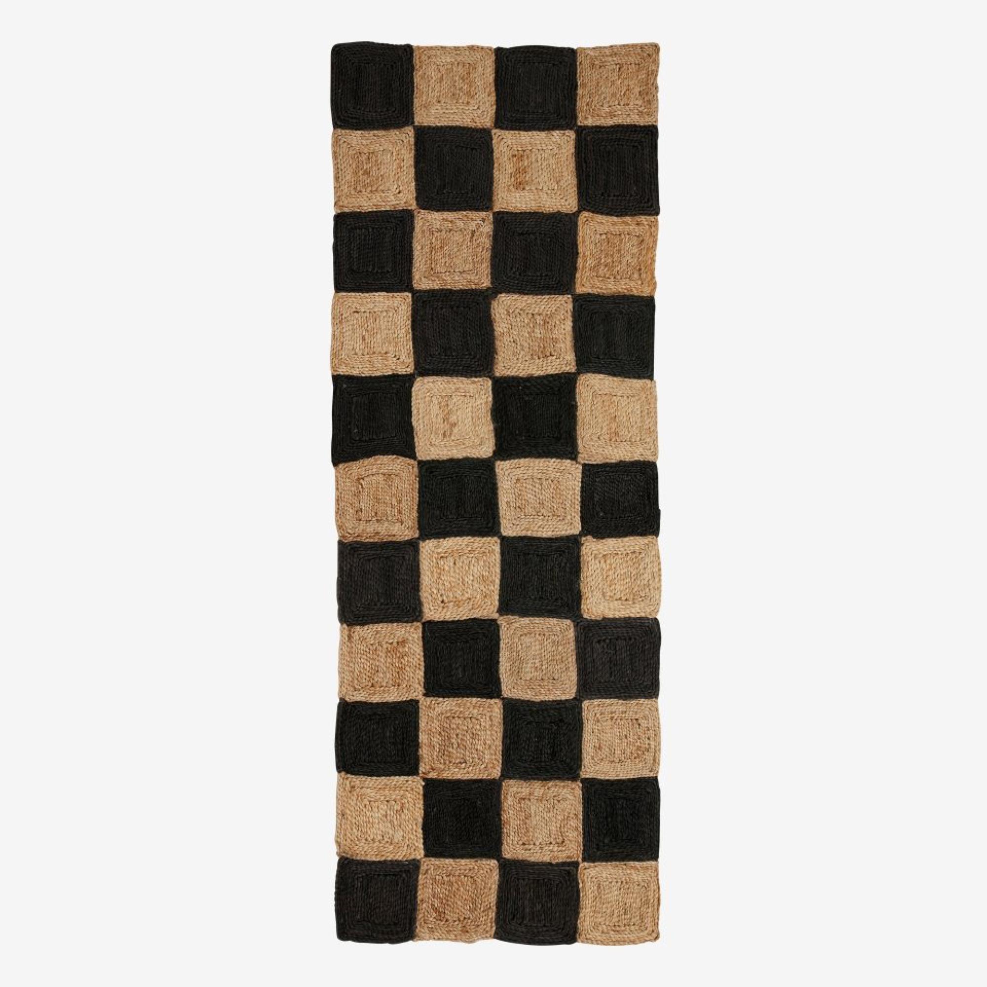 Nanea Rug - Natural & Black - 200cm x 70cm