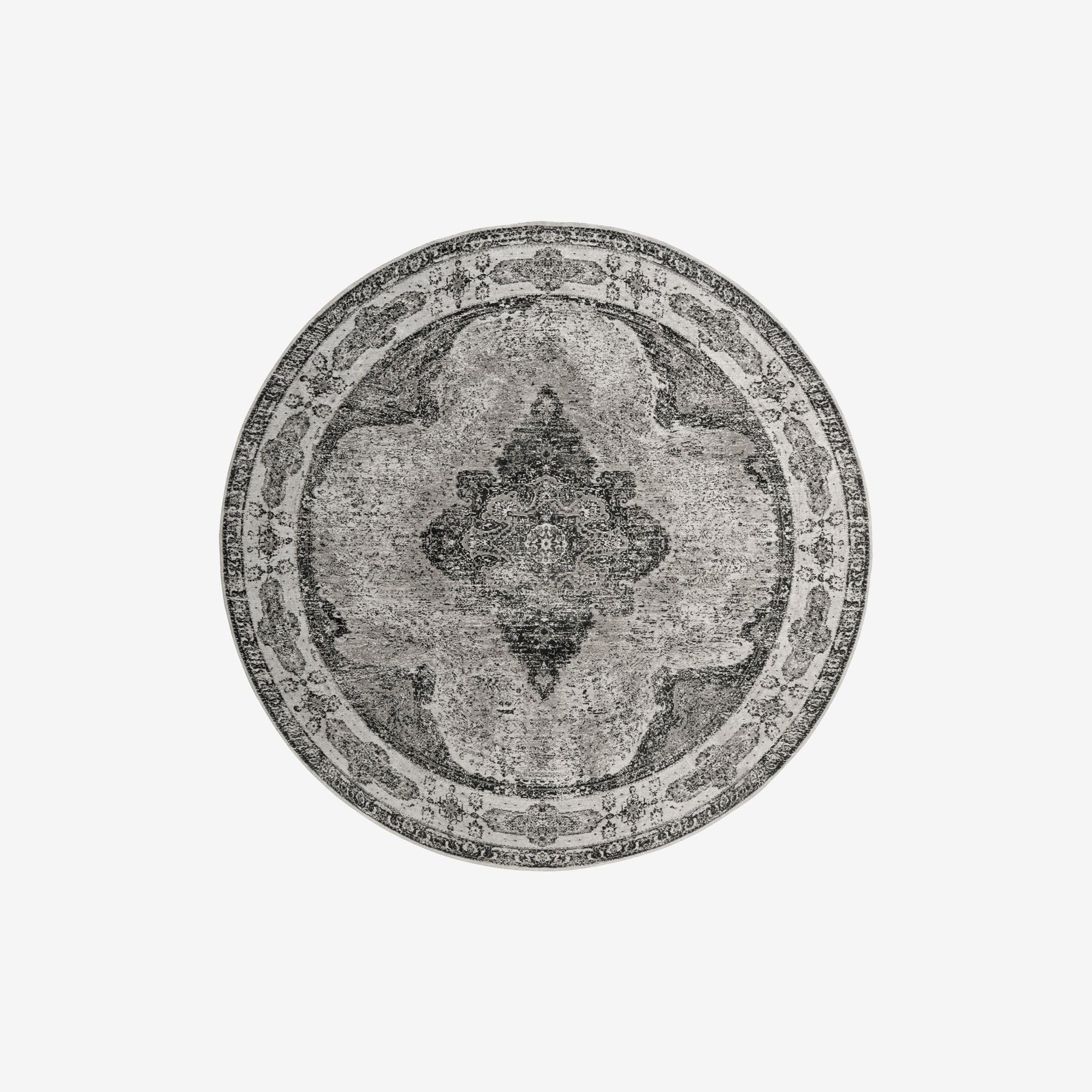 Venus Woven Round Rug - Dusty Grey - 240cm x 240cm
