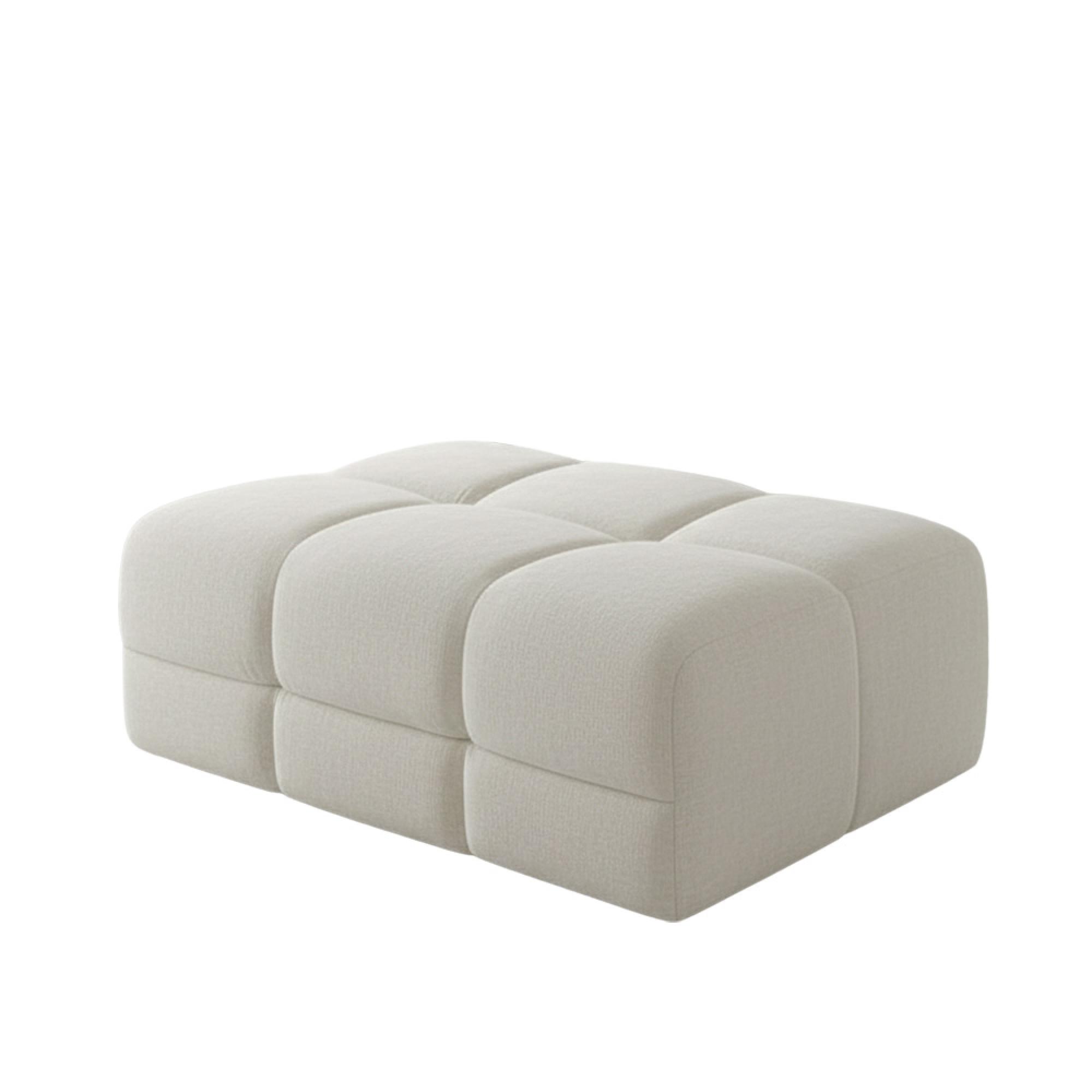 Jacob Footstool - Natural Fabric