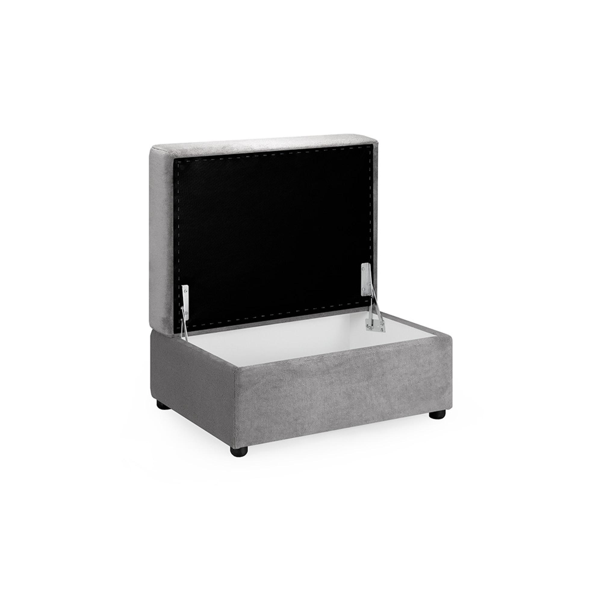 Mirabel Footstool - Grey Fabric