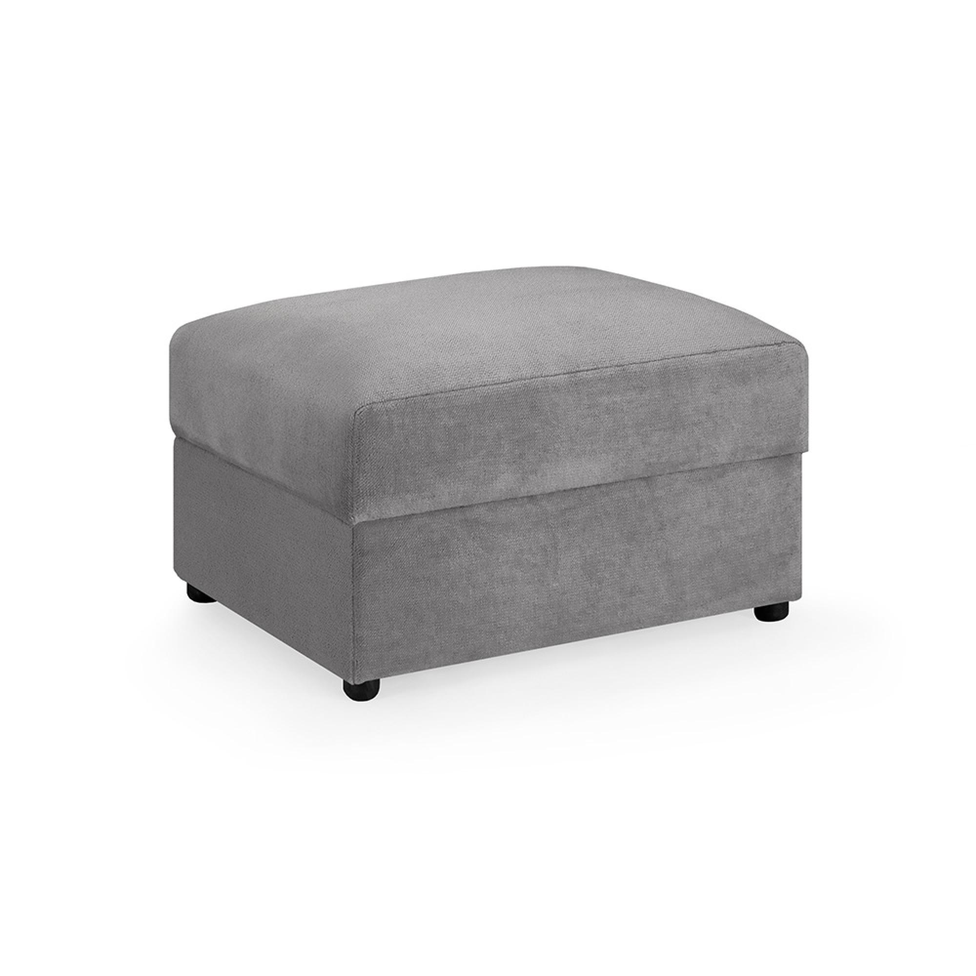 Mirabel Footstool - Grey Fabric