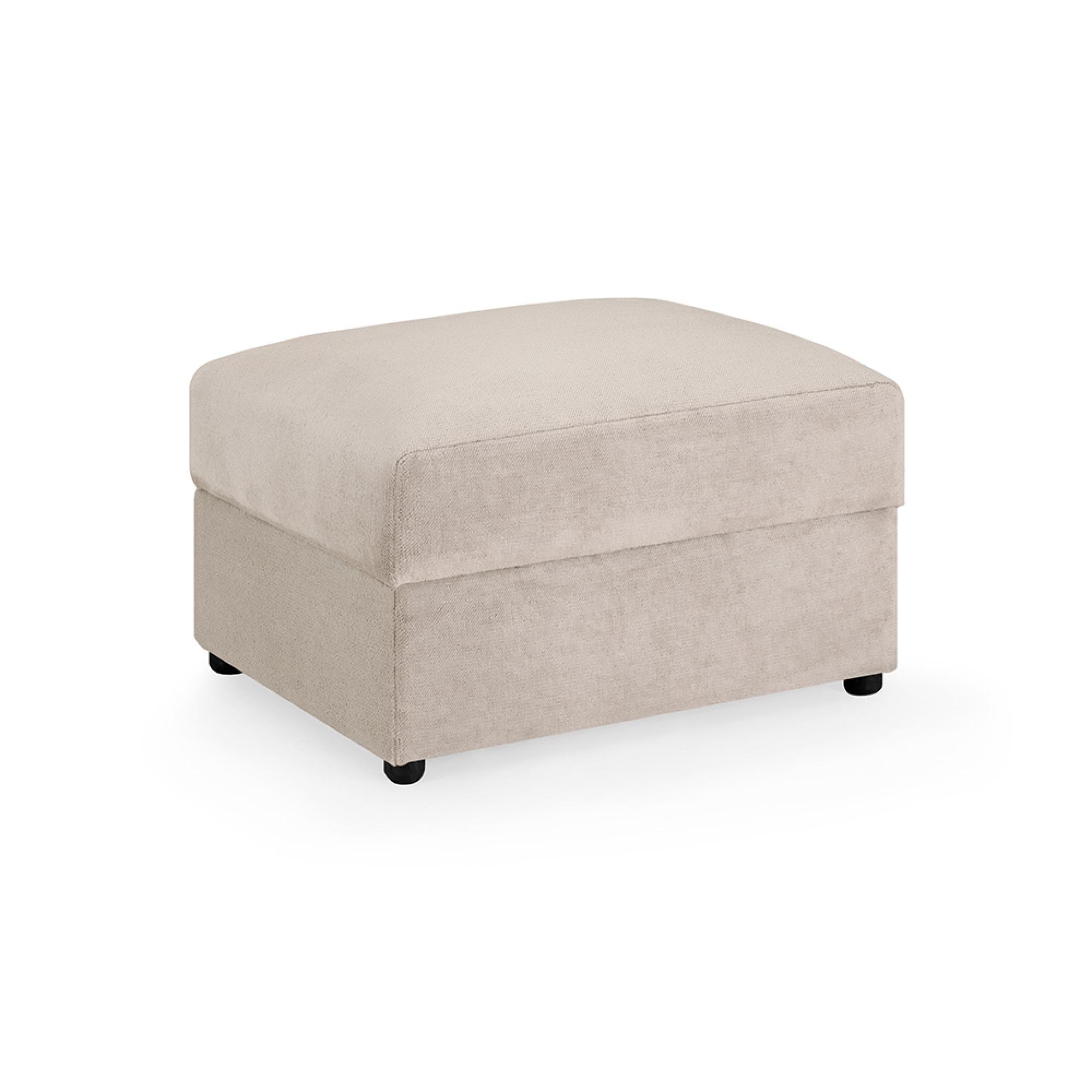 Mirabel Footstool - Mocha Fabric